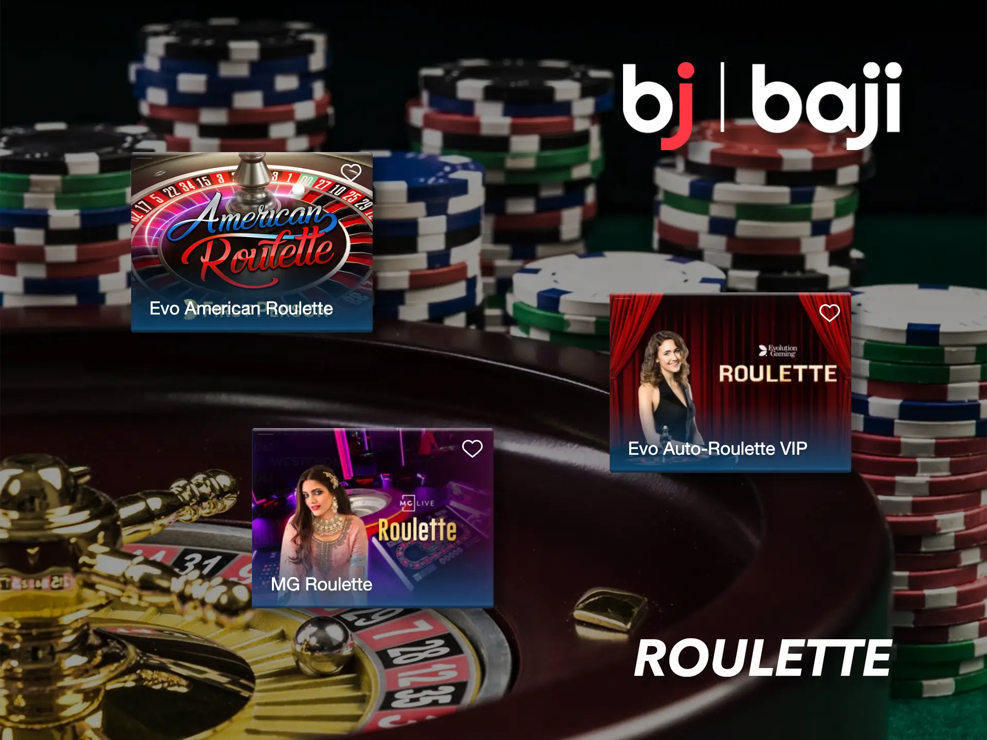 Have fun when playing roulette from Baji Casino.