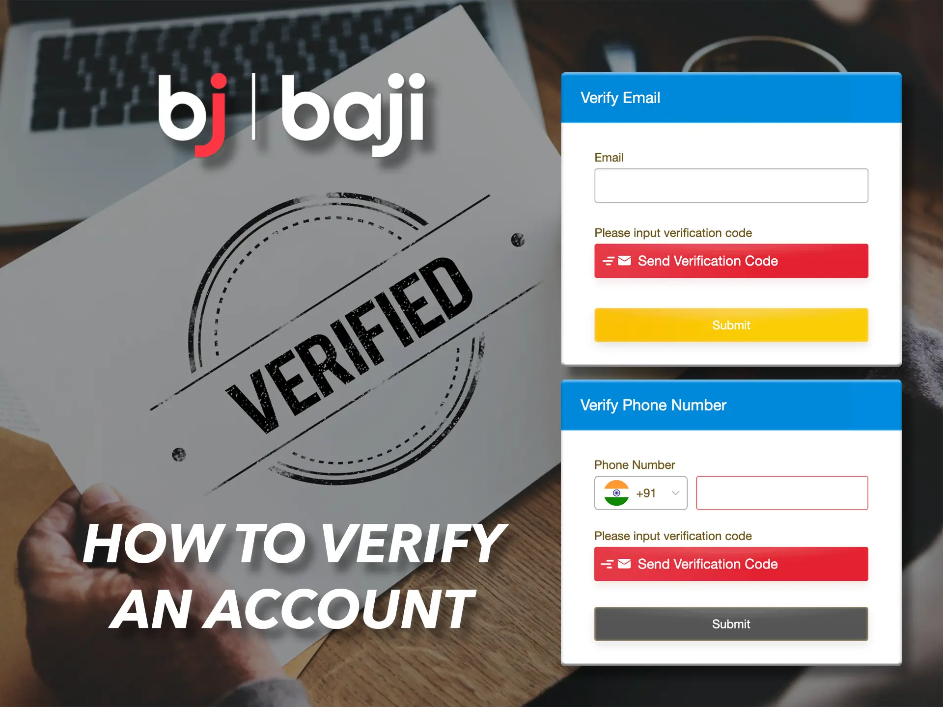 Be sure to confirm your account to get the new features of the Baji website.