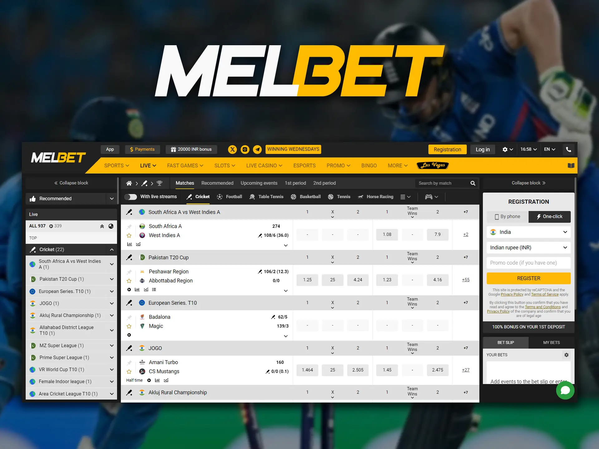 Melbet is the largest and leading online sports betting site.