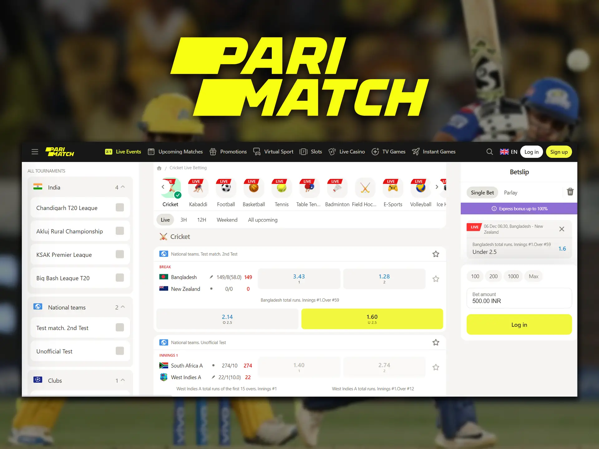 Parimatch is a reliable bookmaker, which has been operating since 1994.