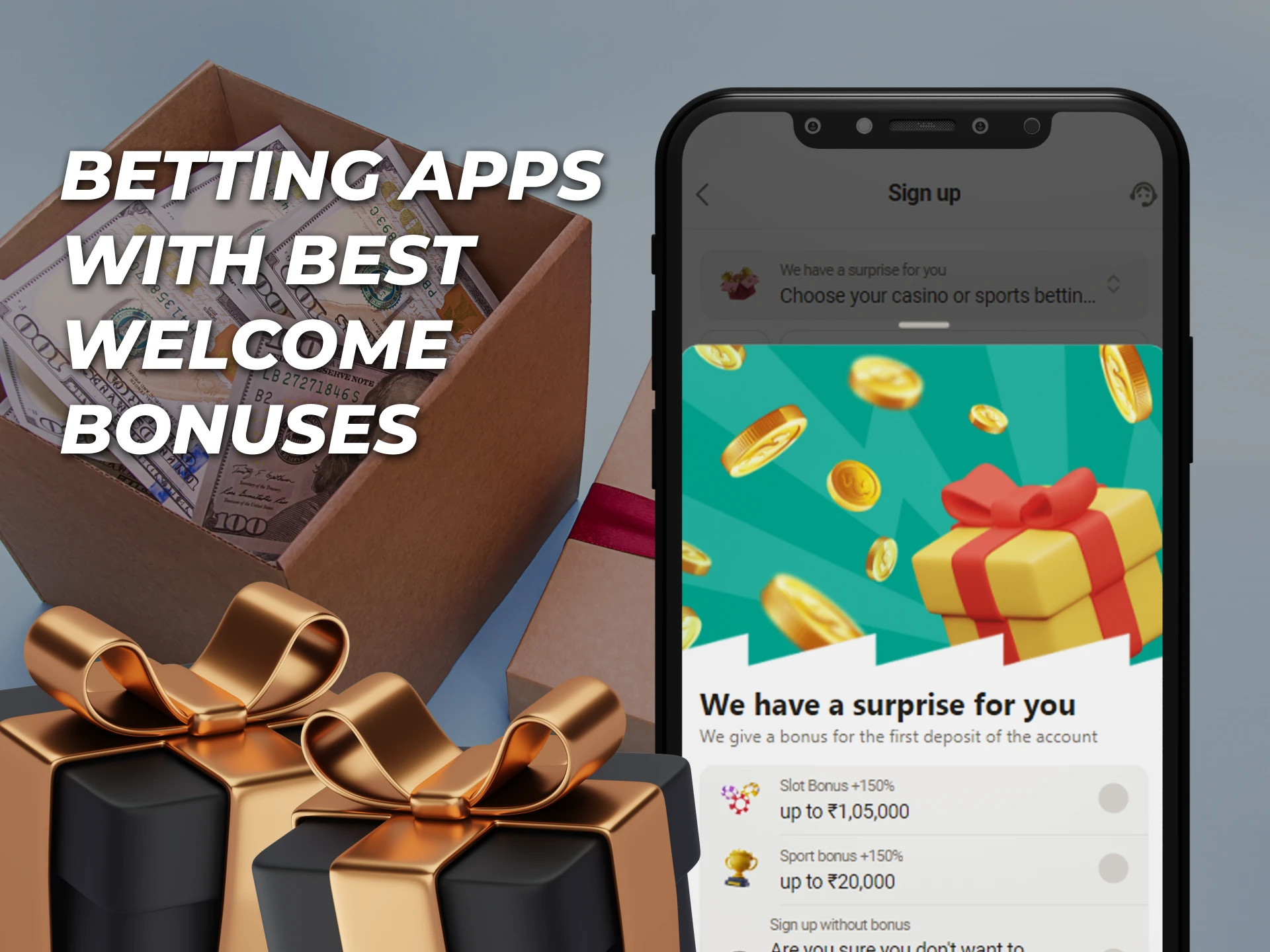 Get a nice welcome bonus on these betting apps.