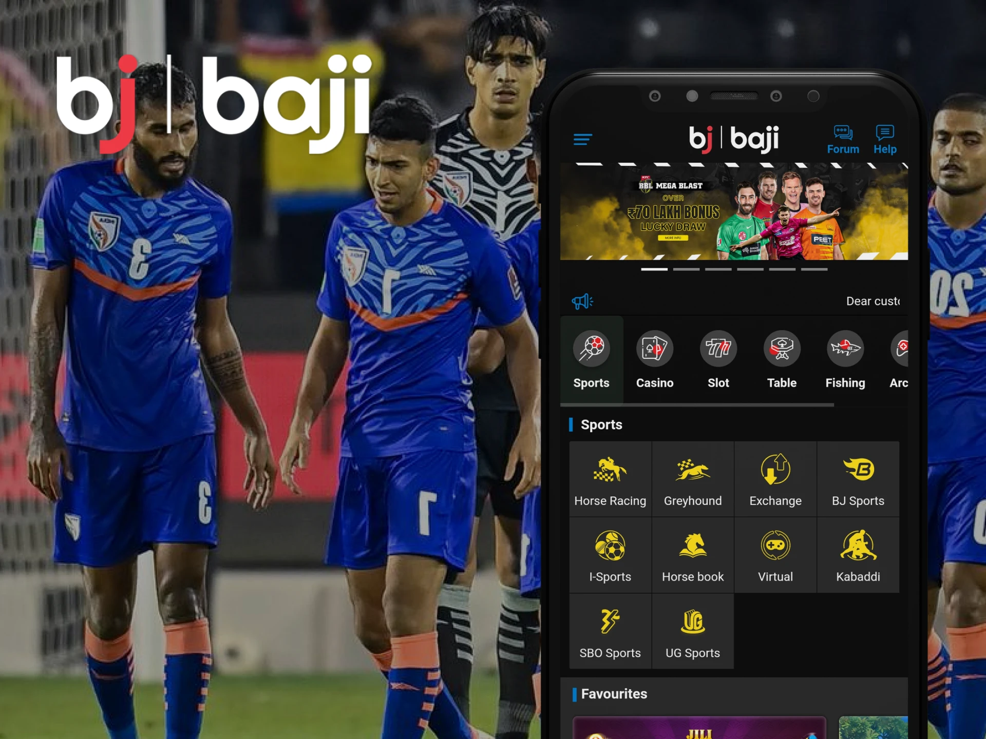 Bet on sports events with Baji Live.