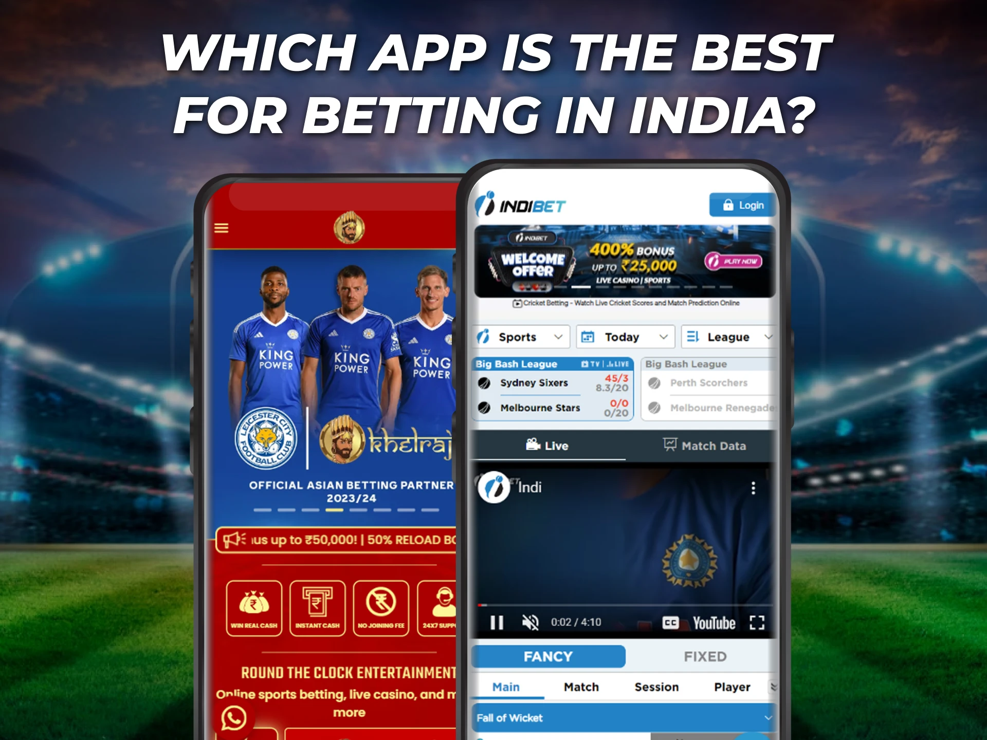 Find out which app is best for betting in India.