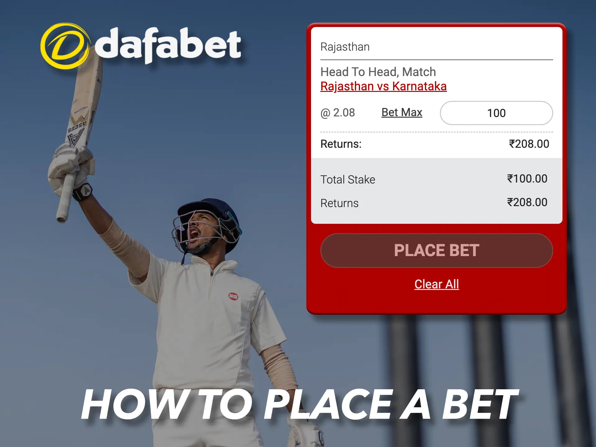 Pick your sports favourites and place your first bet at Dafabet.