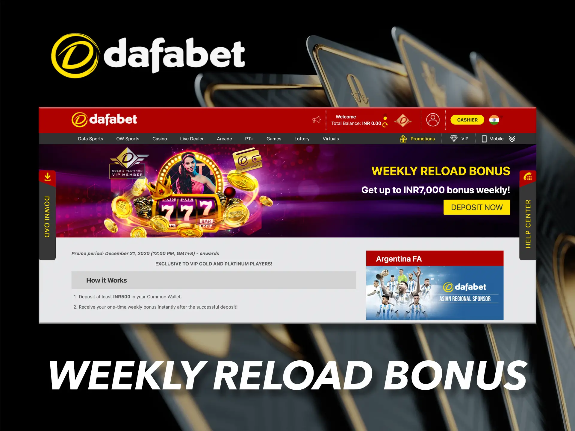 Get an exclusive gift from Dafabet for the most ardent sports and casino fans.