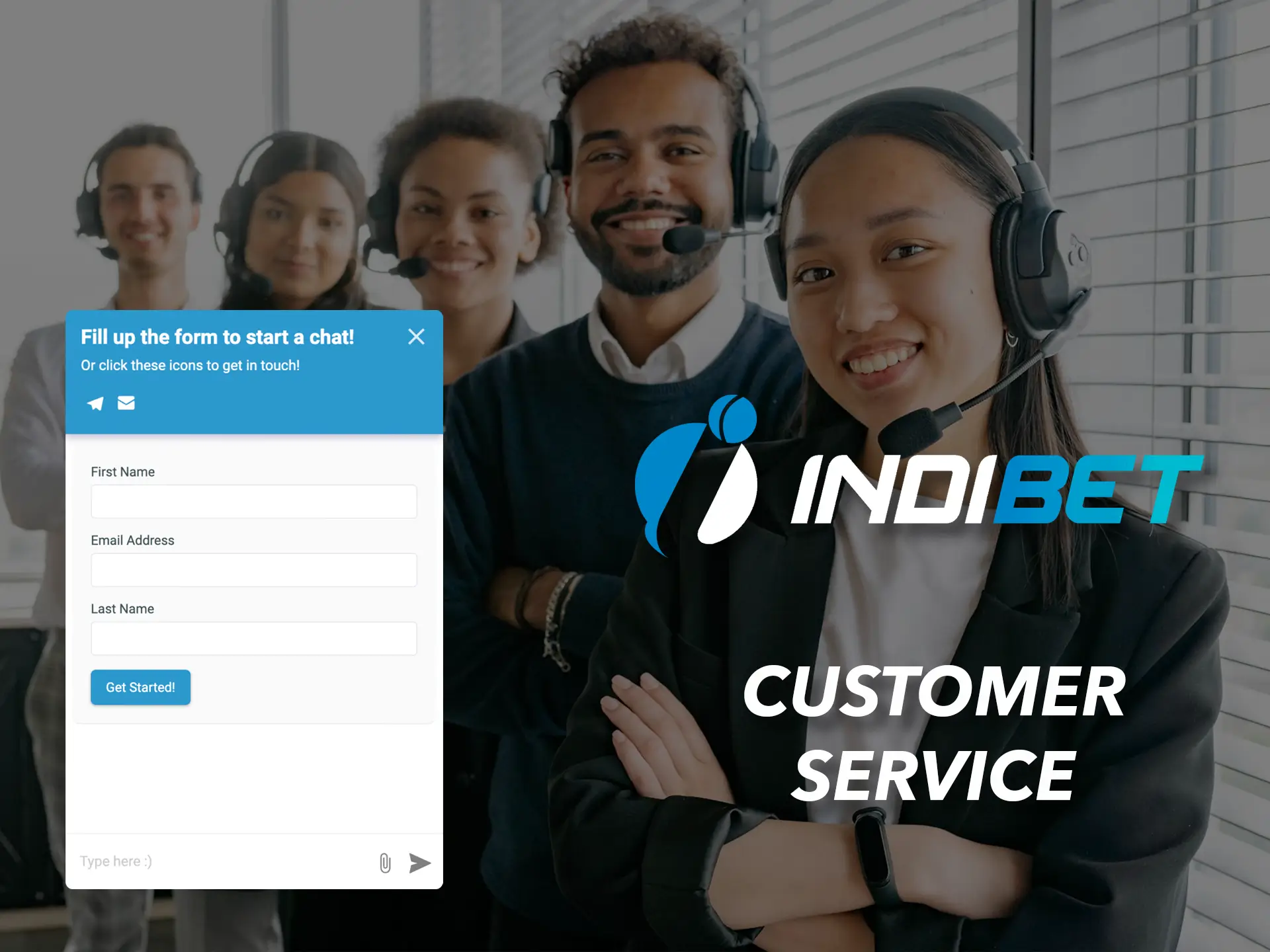Use Indibet Casino's customer support team when there are situations you don't understand.