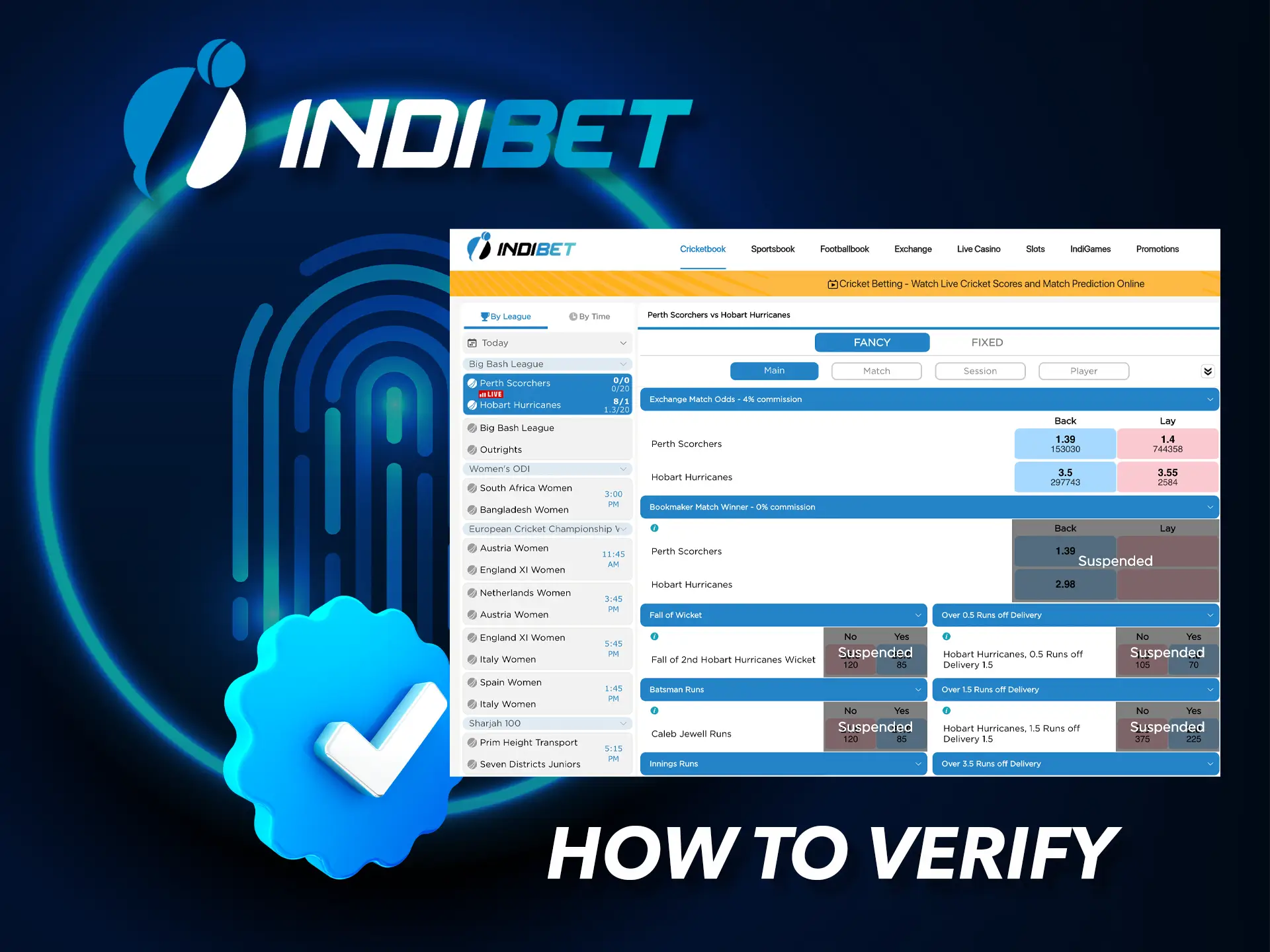 Authenticate your account to access withdrawals at Indibet.
