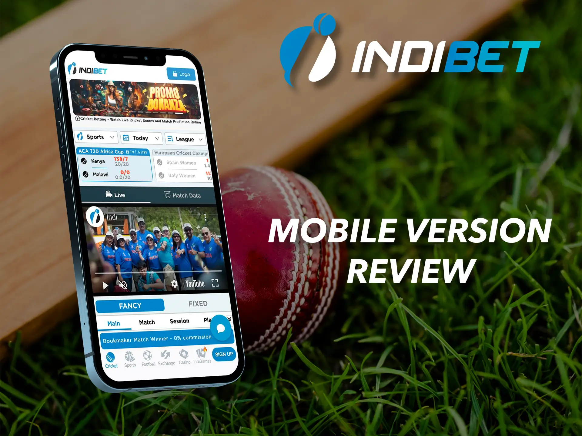 Use the mobile version of the Indibet website, which works perfectly on any device.