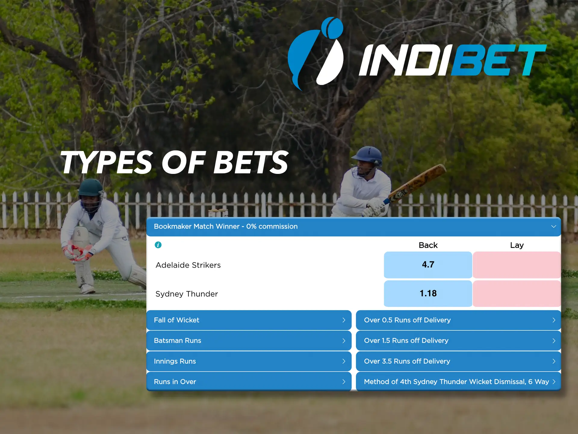 Make predictions in Indibet based on your preferences.