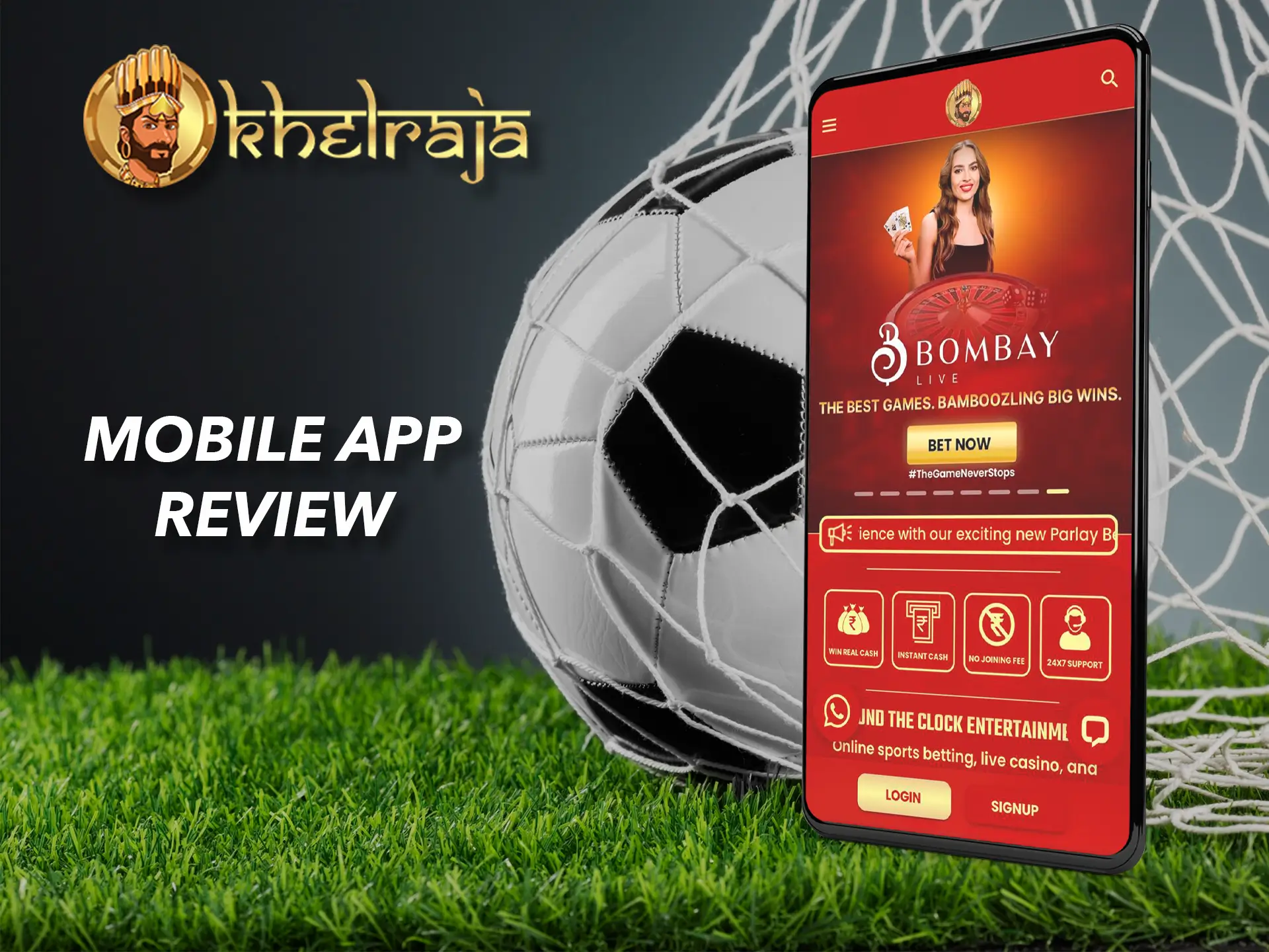 Get yourself a mobile app from Khelraja Casino.