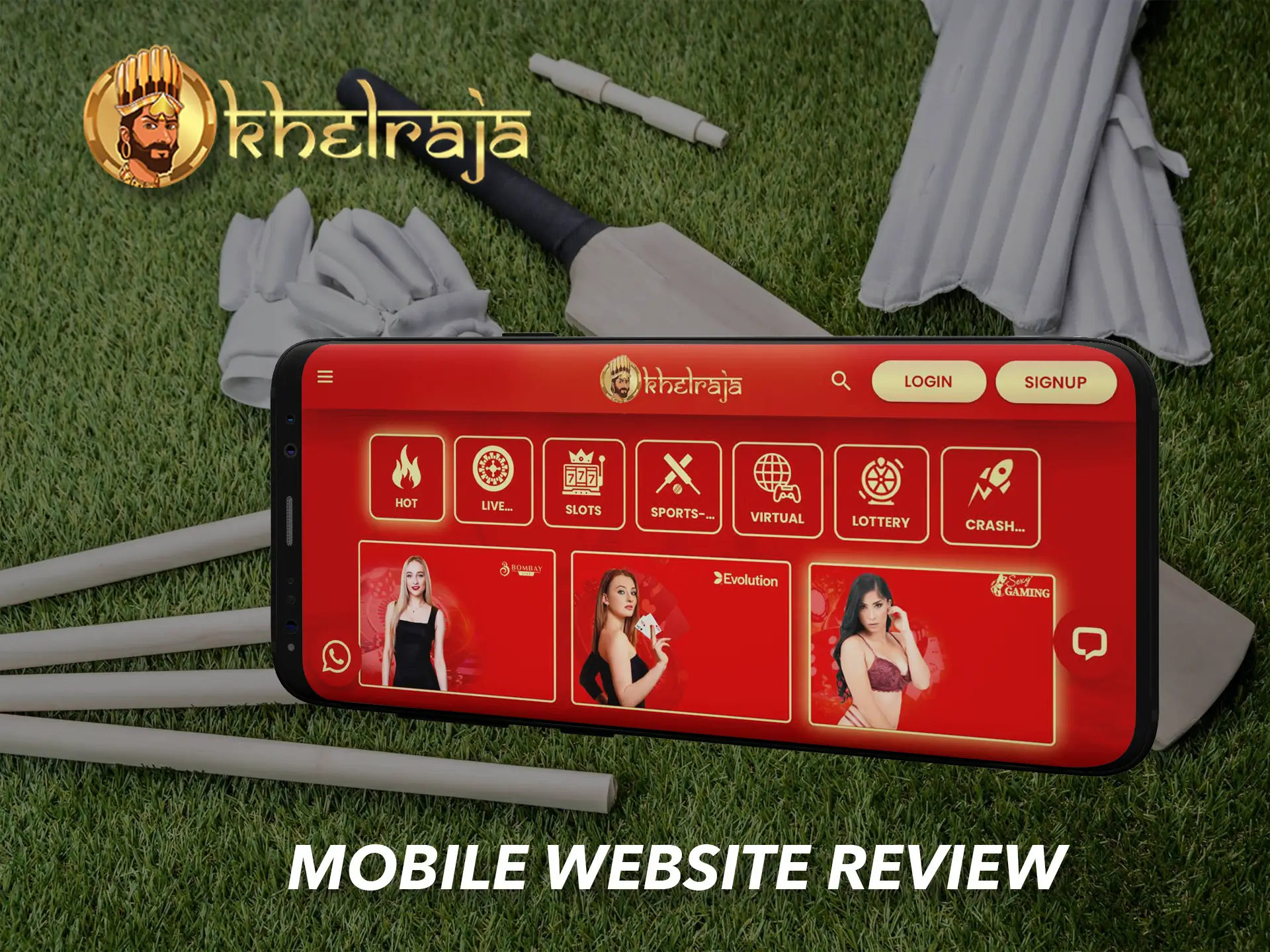 Khelraja's mobile site adapts perfectly and works quickly on any device.