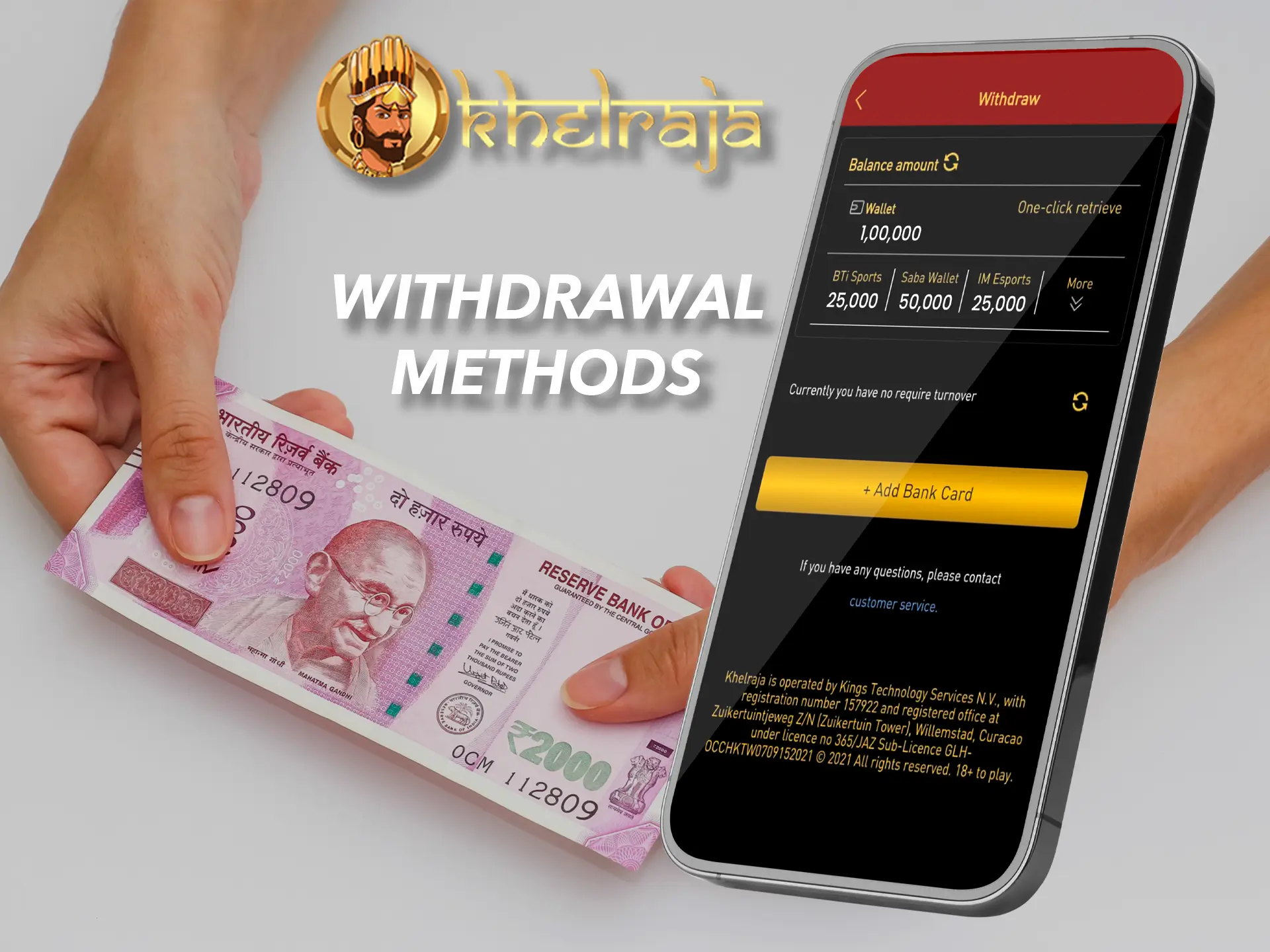 Pay attention to the withdrawal limits at Khelraja.