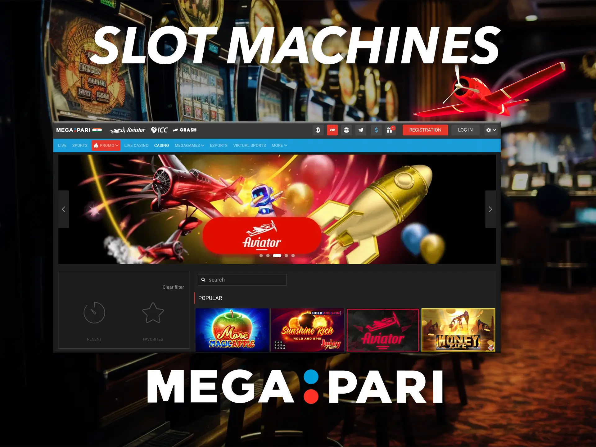 Enjoy your favorite slots at Megapari.