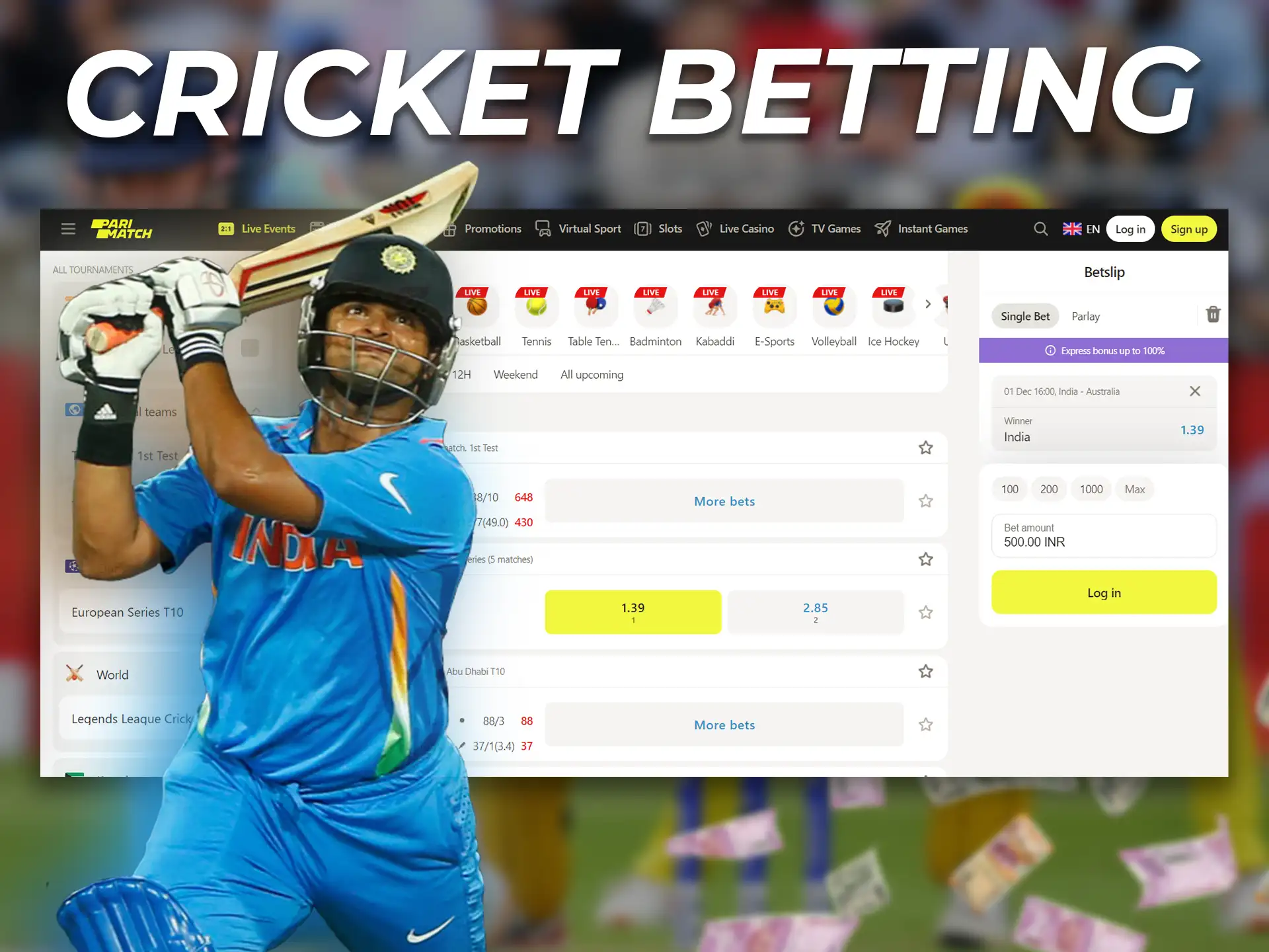 Choose a reliable and safe platform to bet on cricket online.
