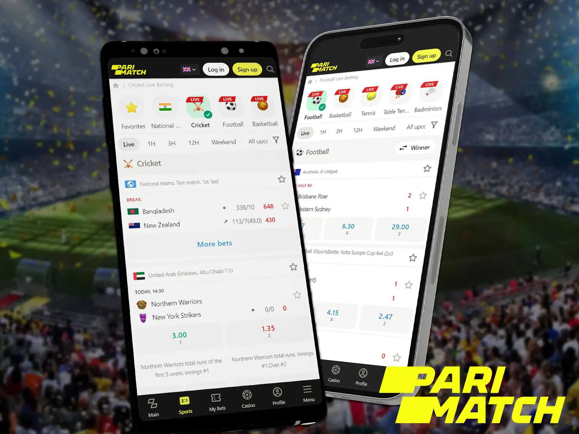 One of the best betting sites with a mobile app is Parimatch.