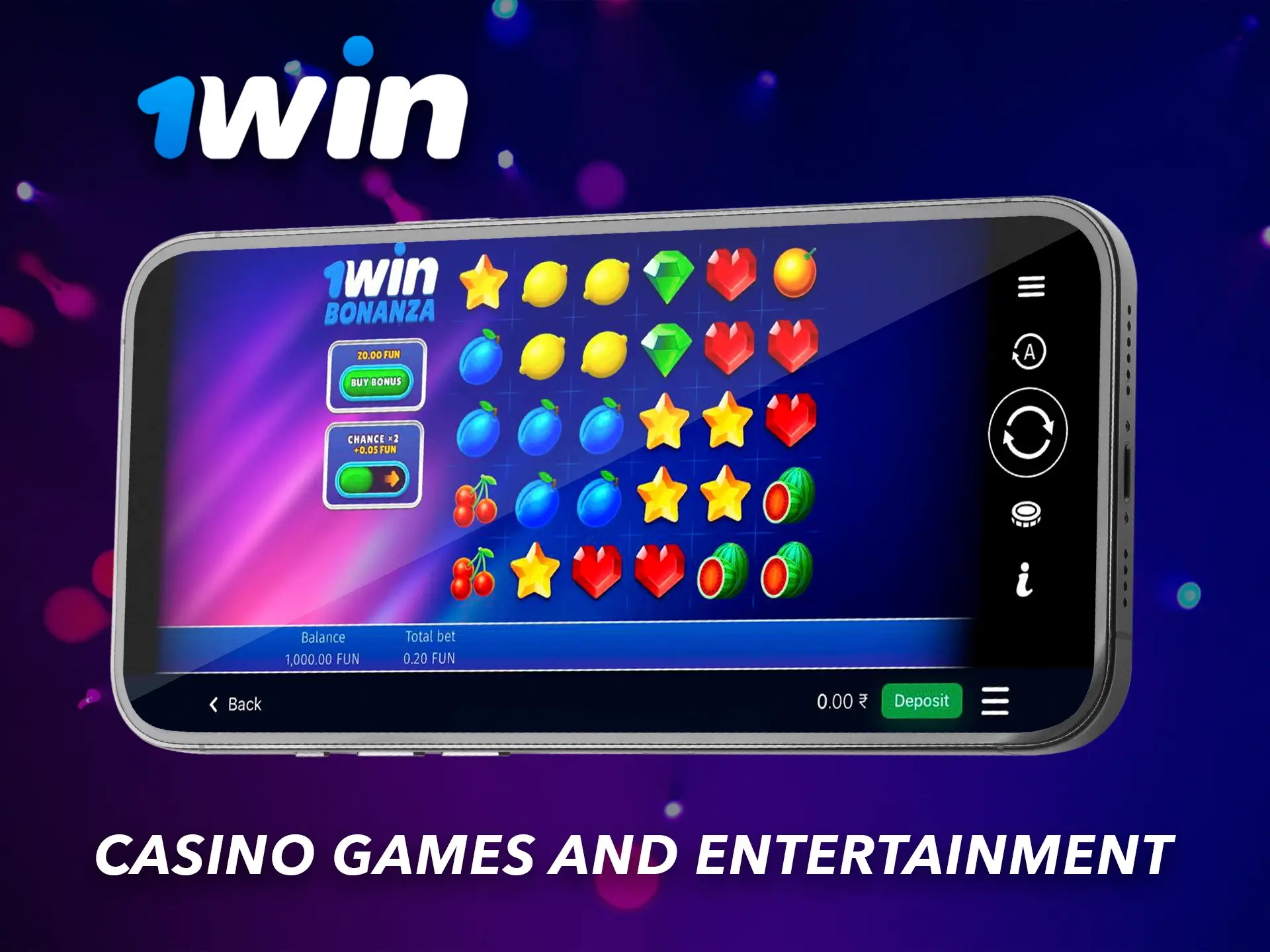 The variety of games and big jackpots from 1Win gives all players the opportunity to get a charge of emotions and drive.