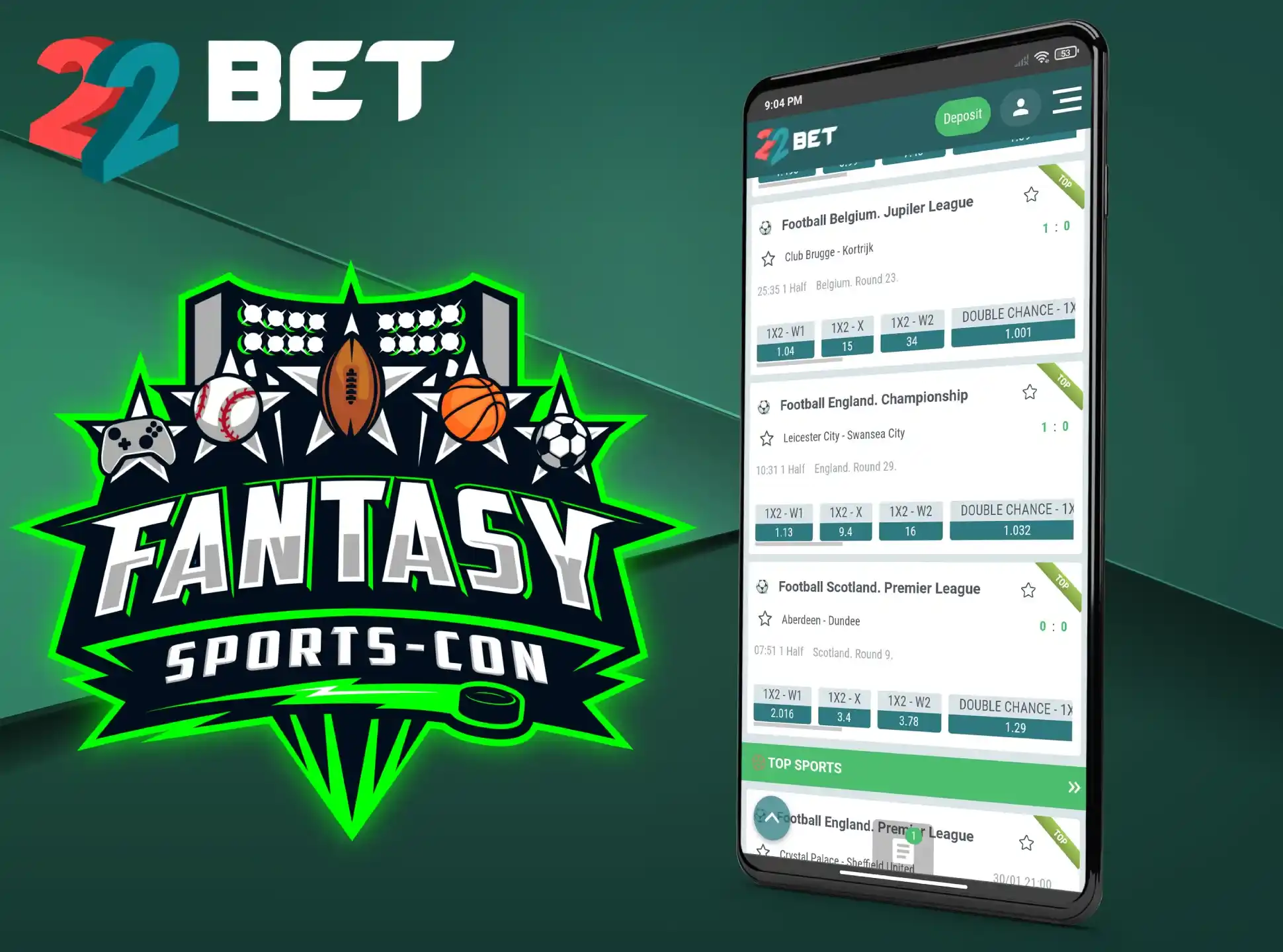 Fantasy sports betting includes football, cricket, basketball, baseball and tennis.