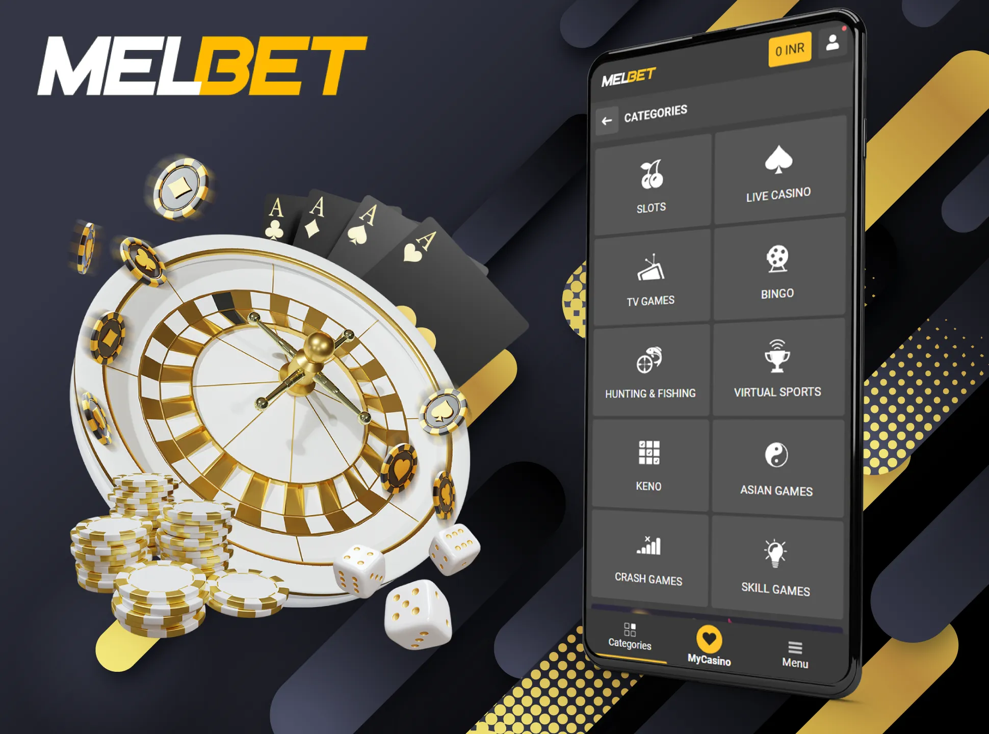 Melbet offers lots of casino games from various providers.