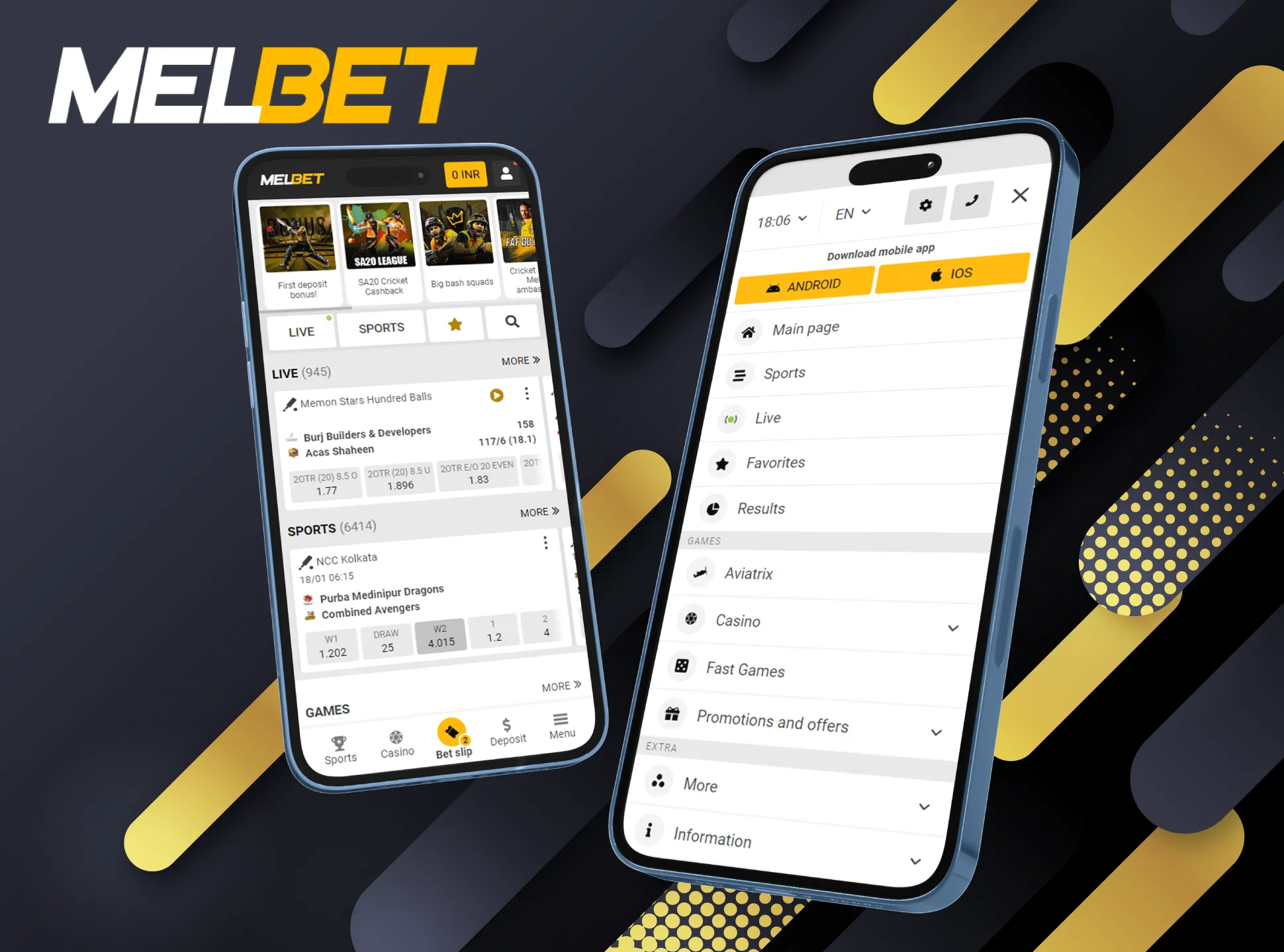 Install the Melbet app and dive into the fascinating world of betting and casino gaming.