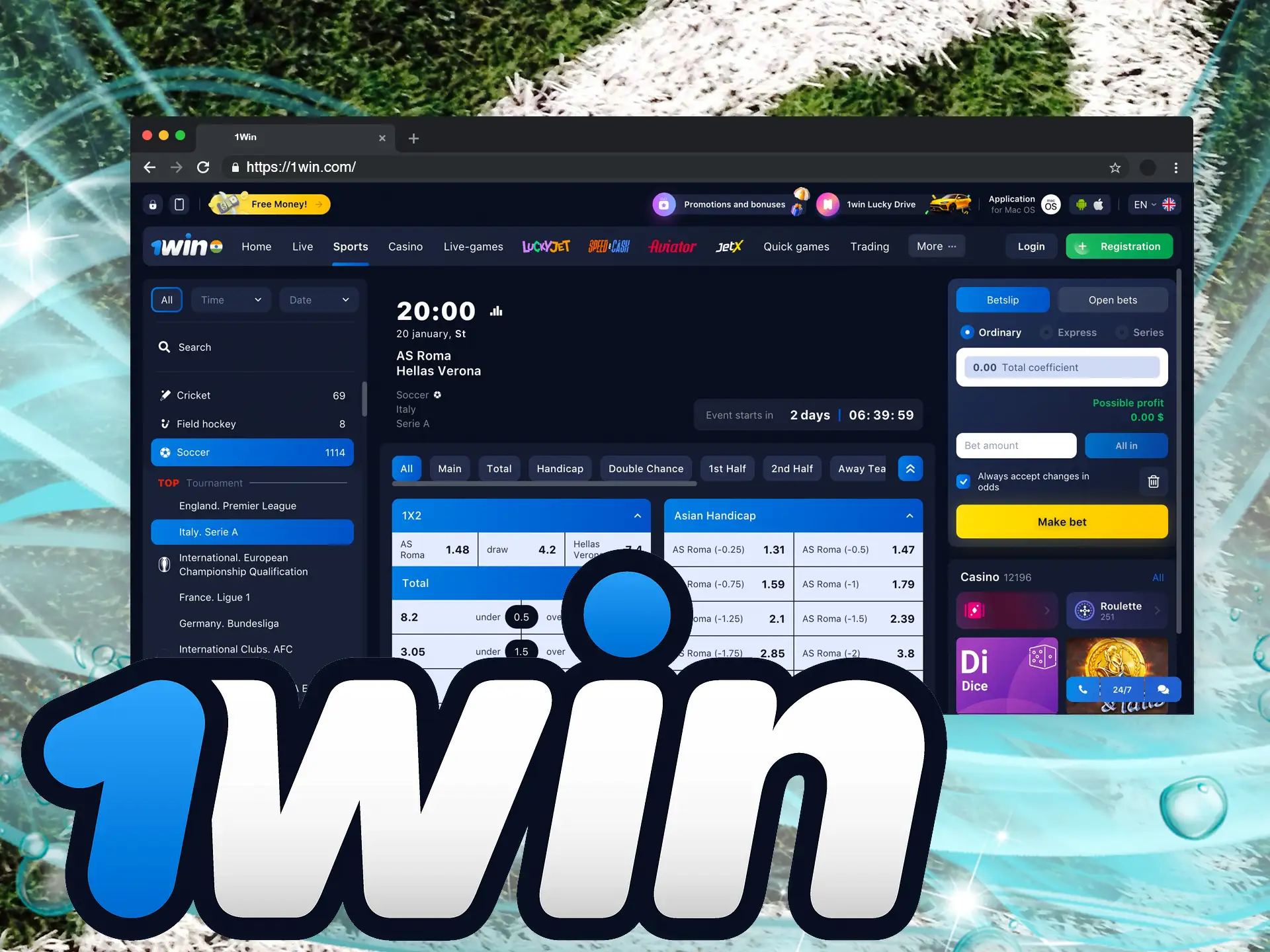 Players from India have a unique opportunity to place real-time bets on the 1Win website.