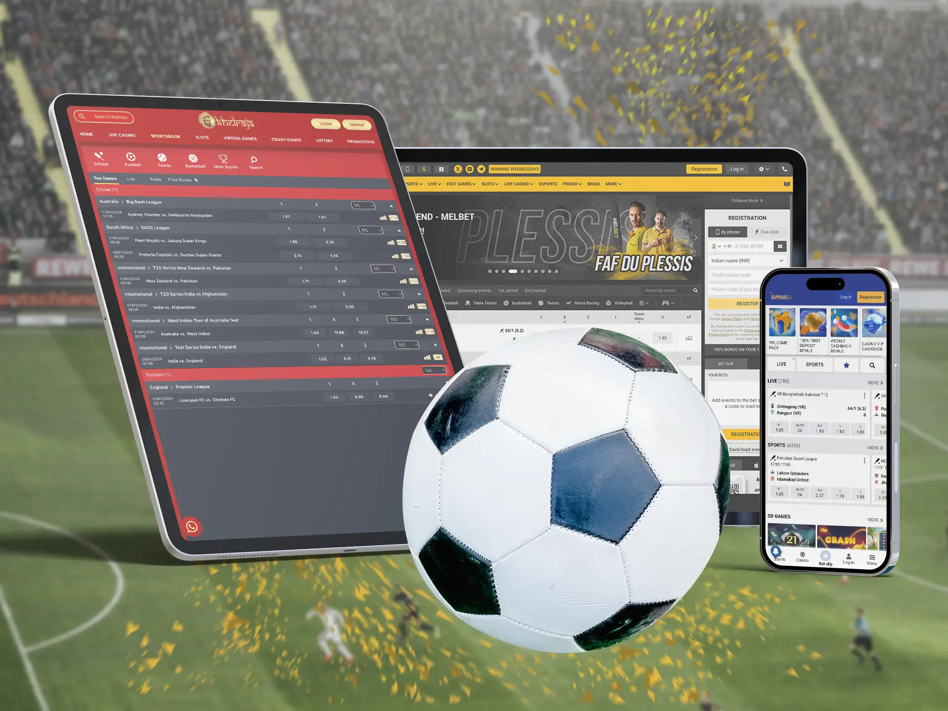 You will get the most out of the best football betting websites, thanks to the clever ui-ux design, which works for different resolutions.