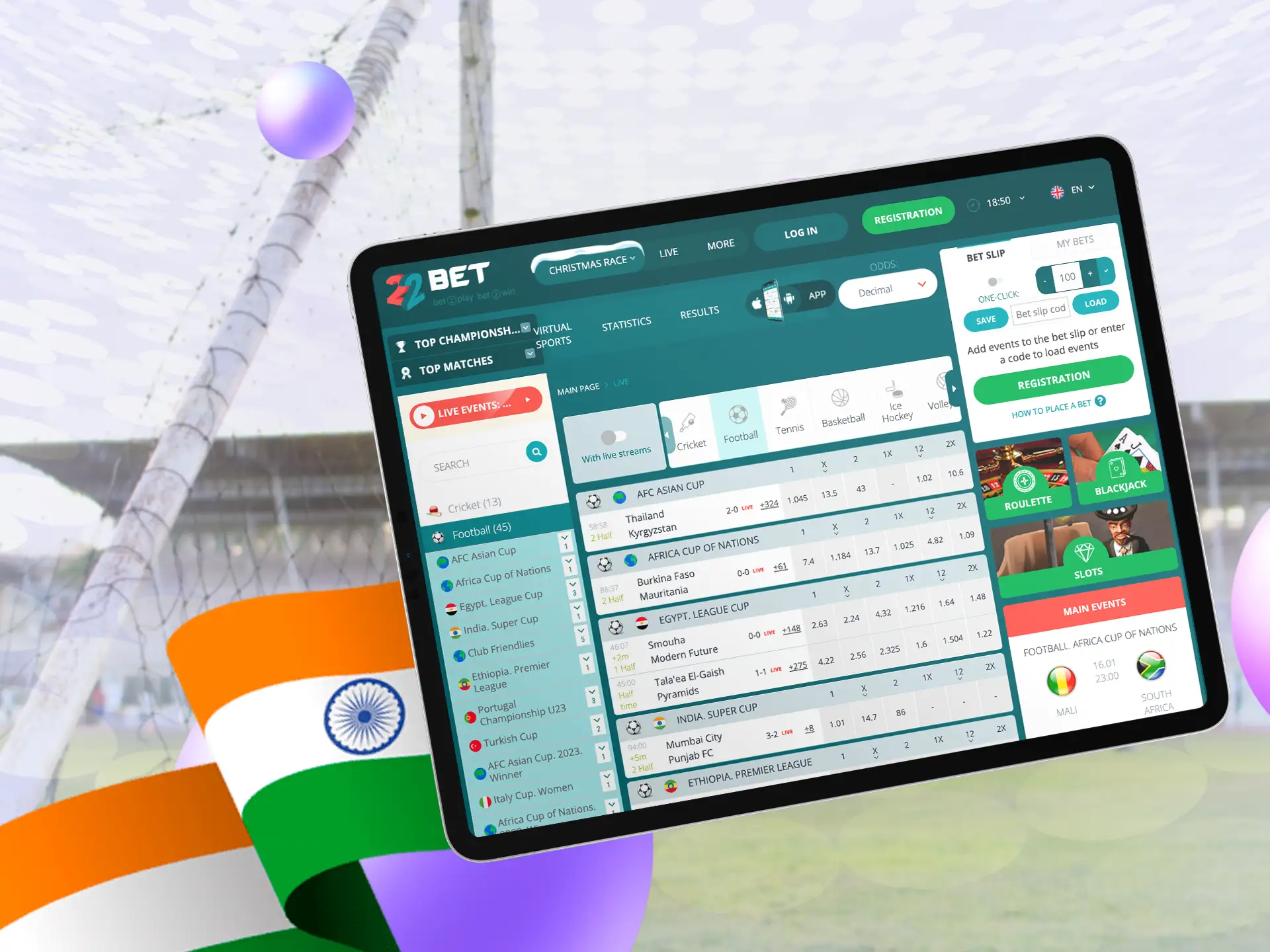 Football betting websites operates completely legally, its use is completely safe, and it is also verified by regulatory authorities in India.