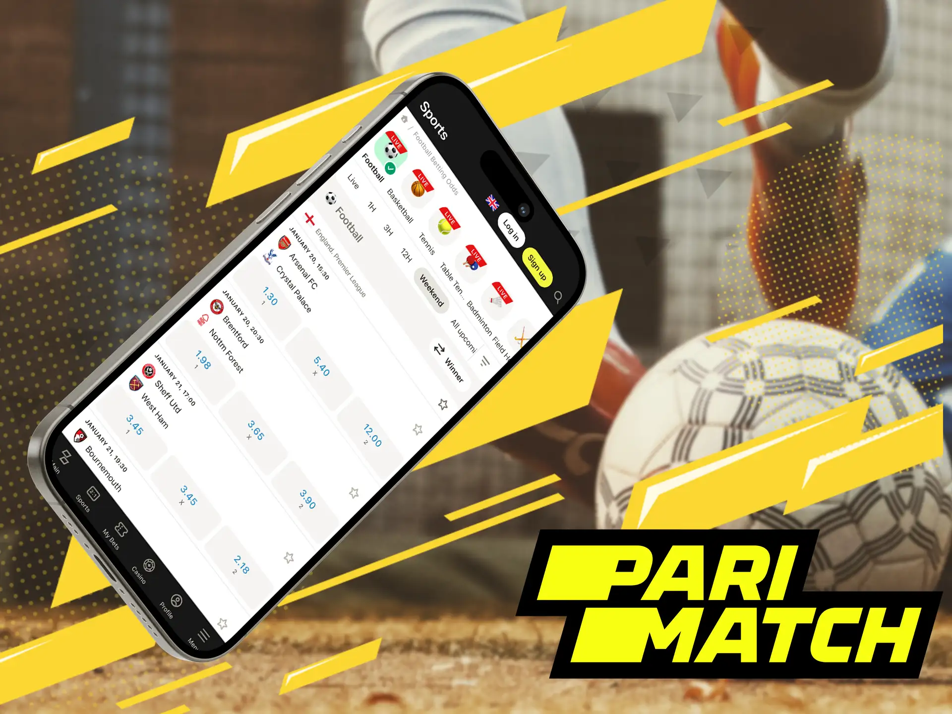 Try Parimatch, a legally operating bookmaker for online football betting in India and licensed by Curacao.