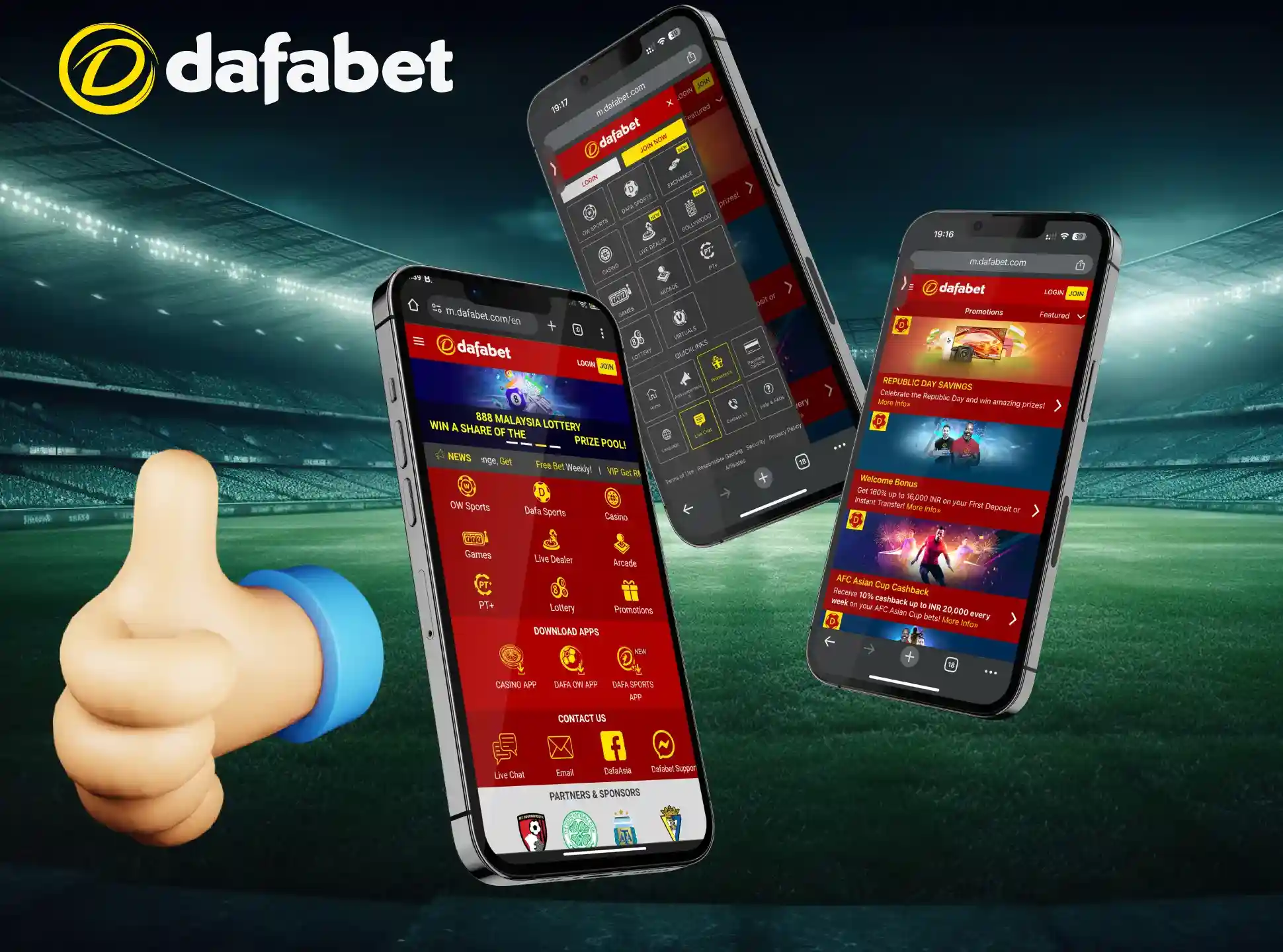 The Dafabet app guarantees enjoyable betting and security for Indian users.