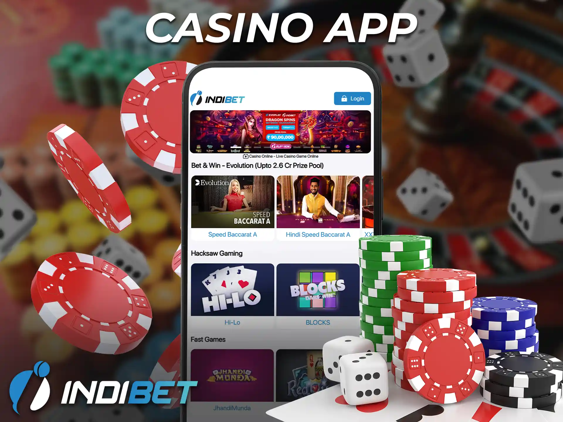 The Casino section features thousands of classic games and popular new releases.