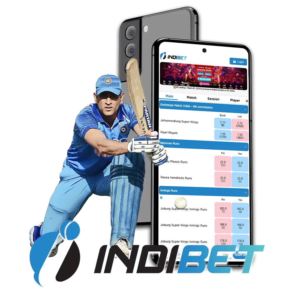 Bet on sports and play casino games on the Indibet mobile app.