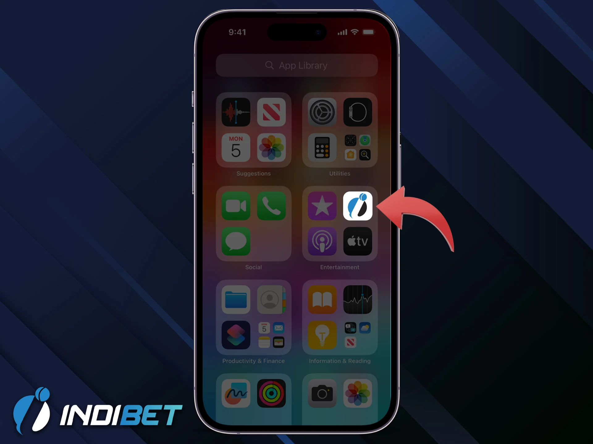 Install the Indibet app for iOS in one click.