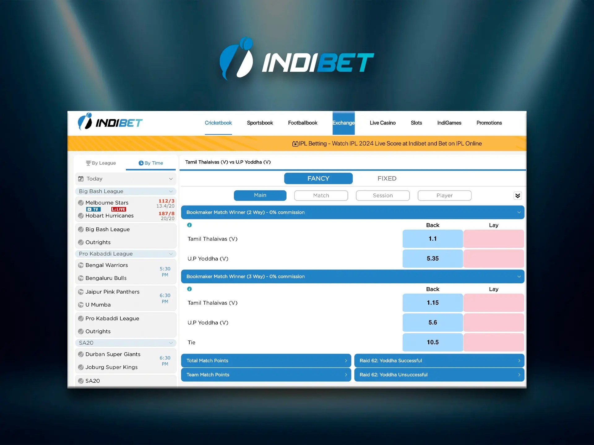 Indibet is an honest attitude to its customers and a high level of service.