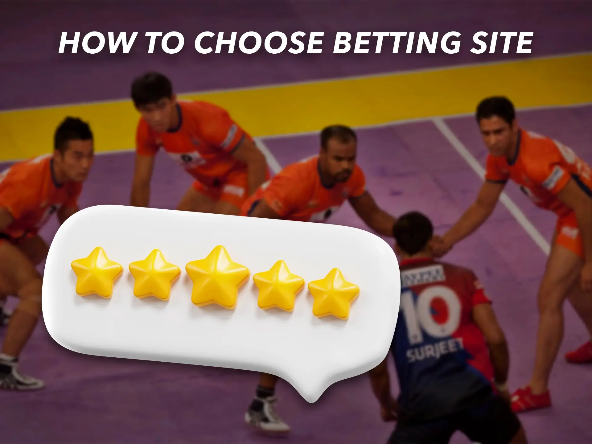 Reviews and feedback from sportbettingindia will help you choose the best bookmaker to bet on Kabaddi.