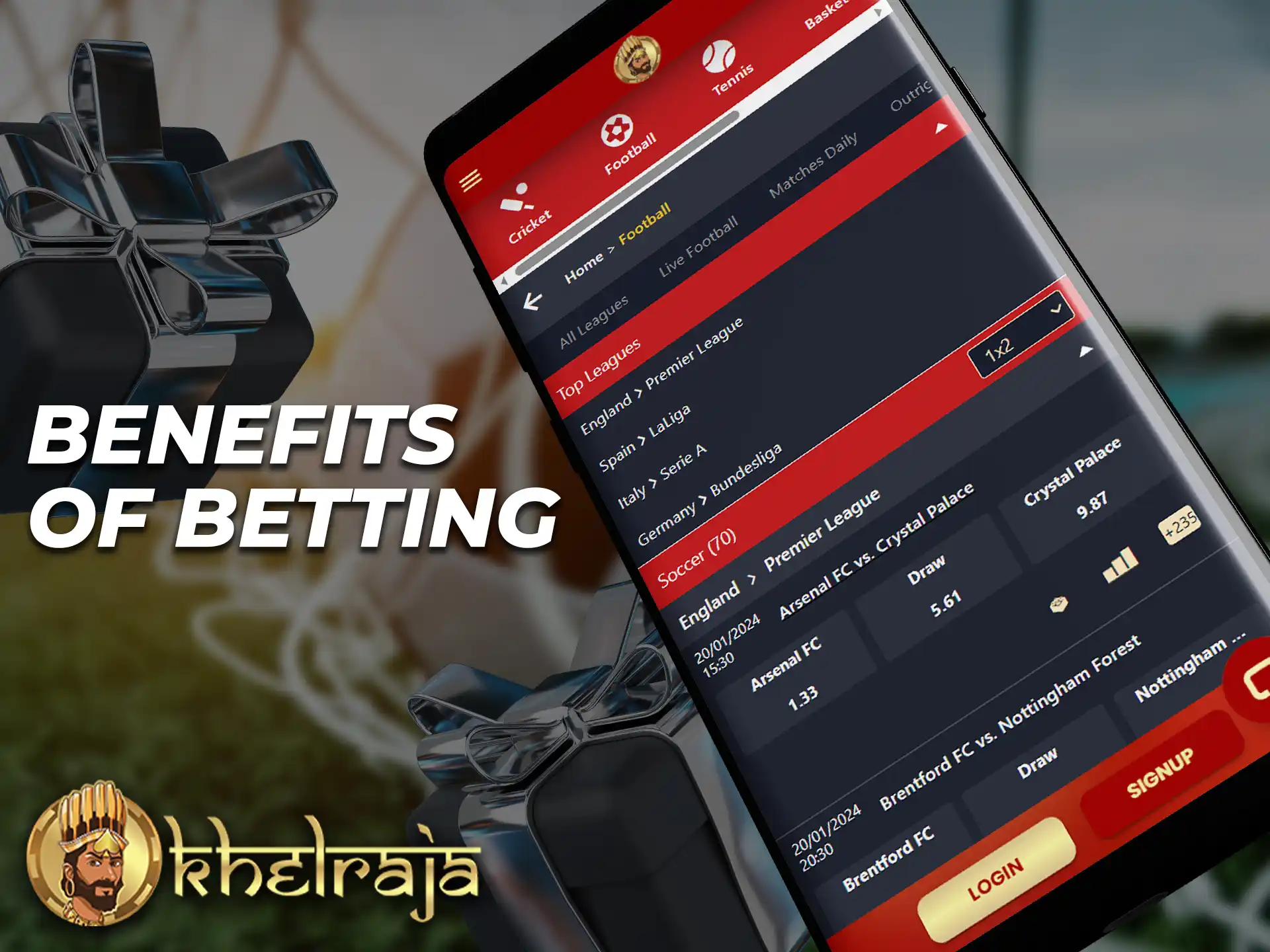 Check out the basic benefits of betting through the Khelraja mobile app.