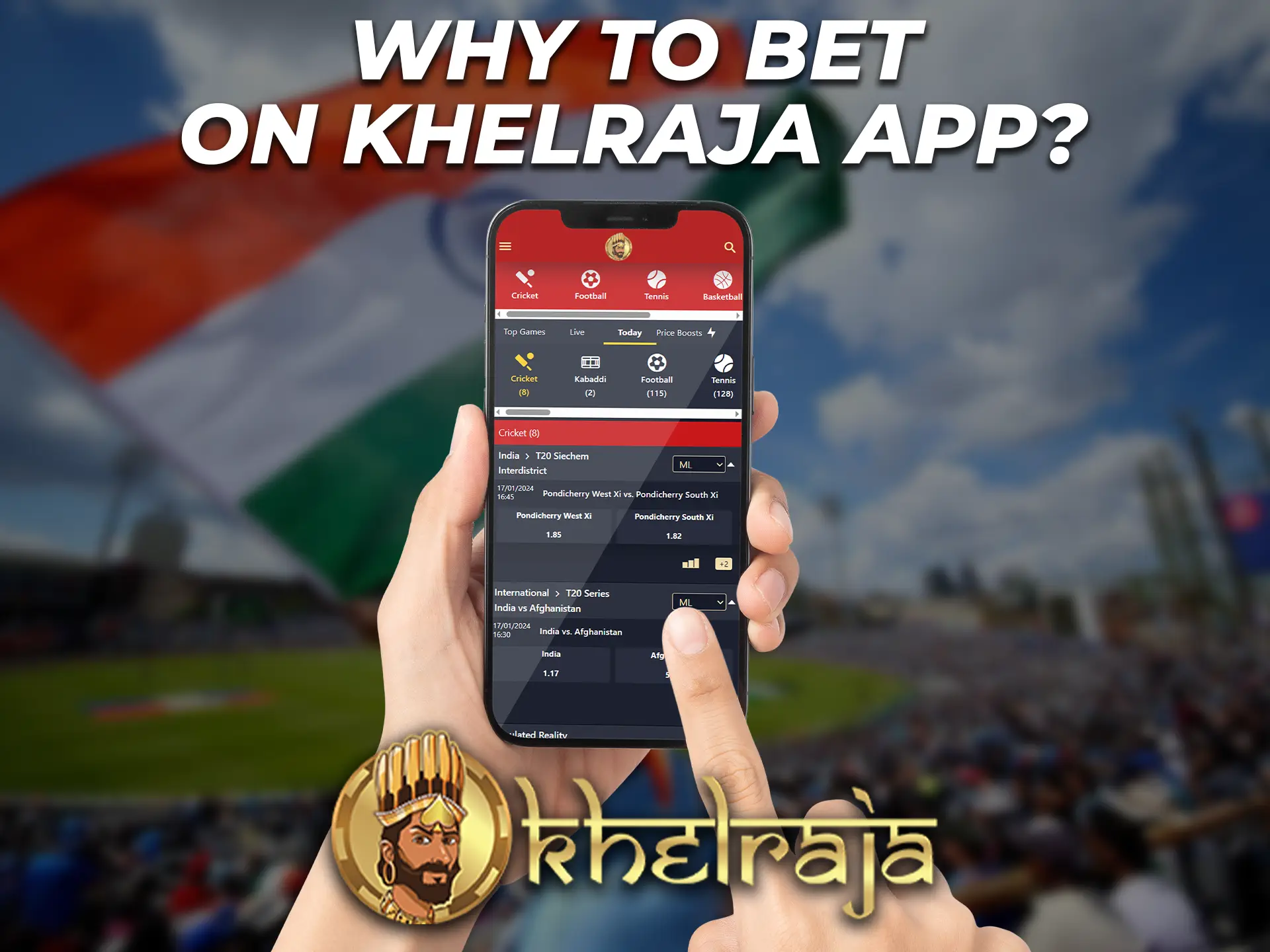 The Khelraja app is one of the best in India and is equipped with a wide range of features.