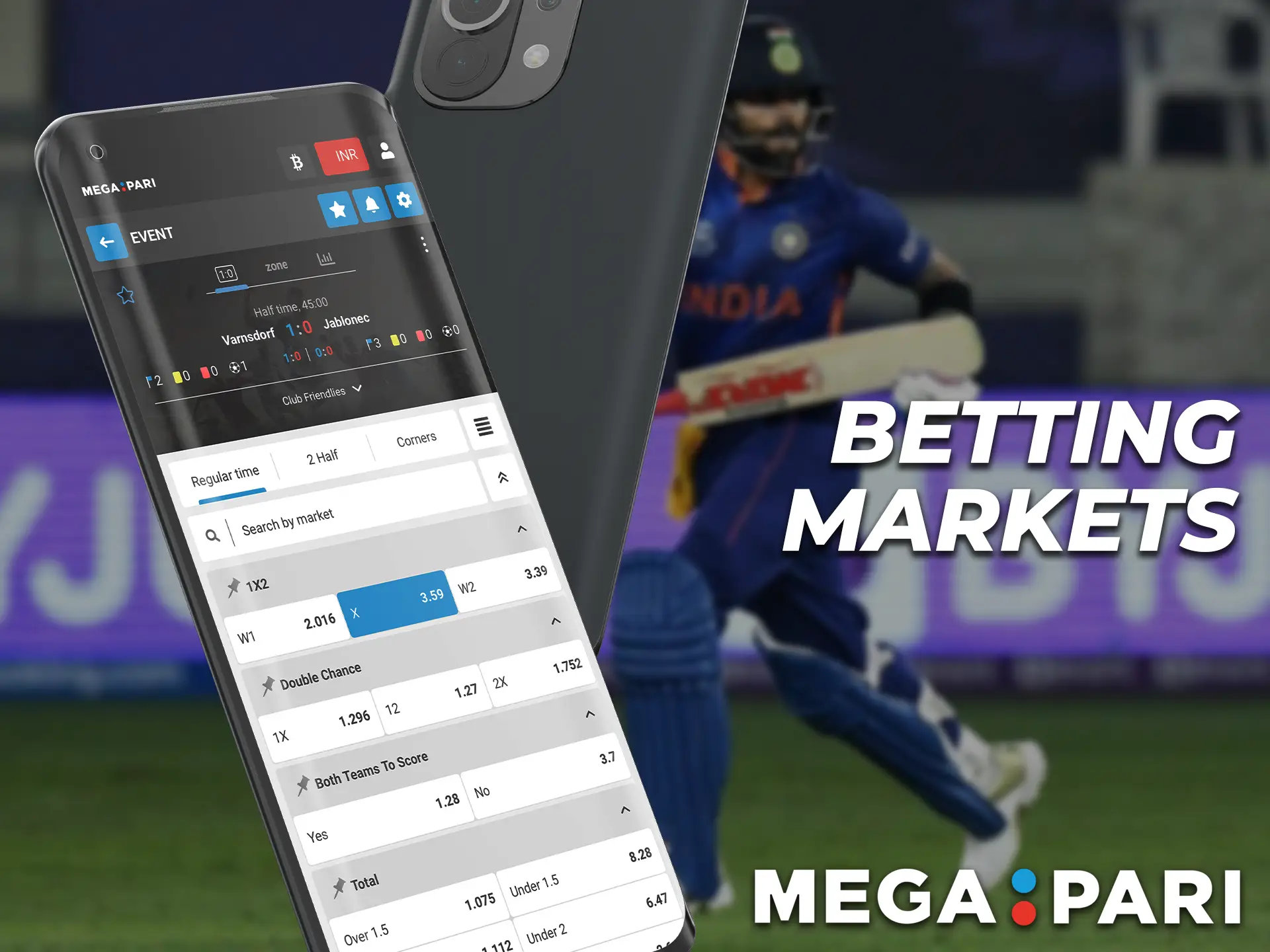 Check out Megapari's overview of the betting markets.