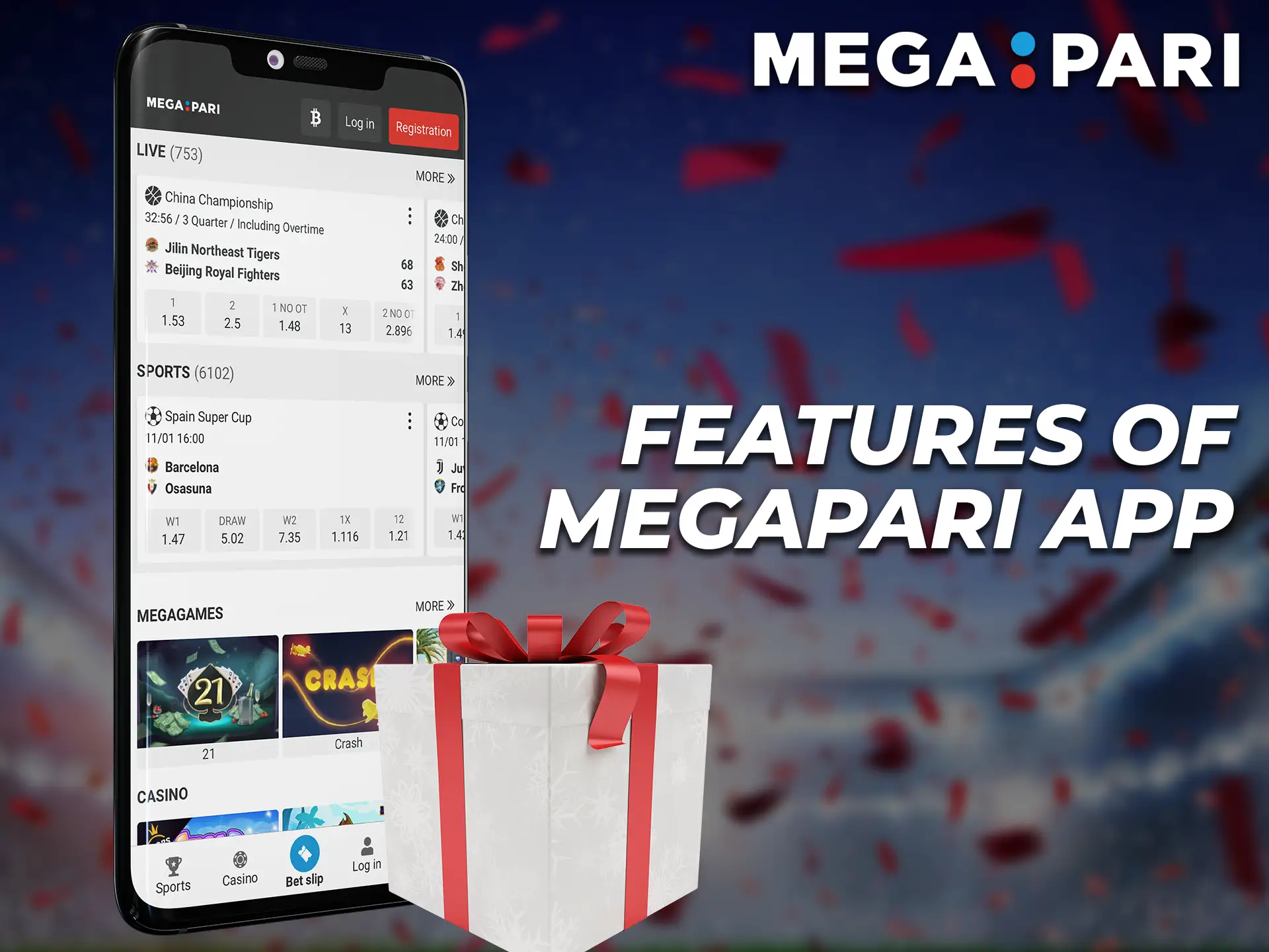 Megapari app has some special advantages.