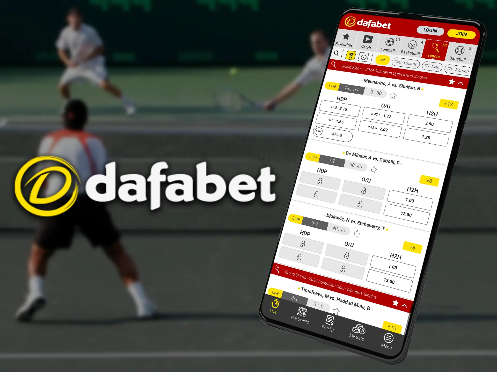 The Dafabet app is valued among Indian players for its high odds.