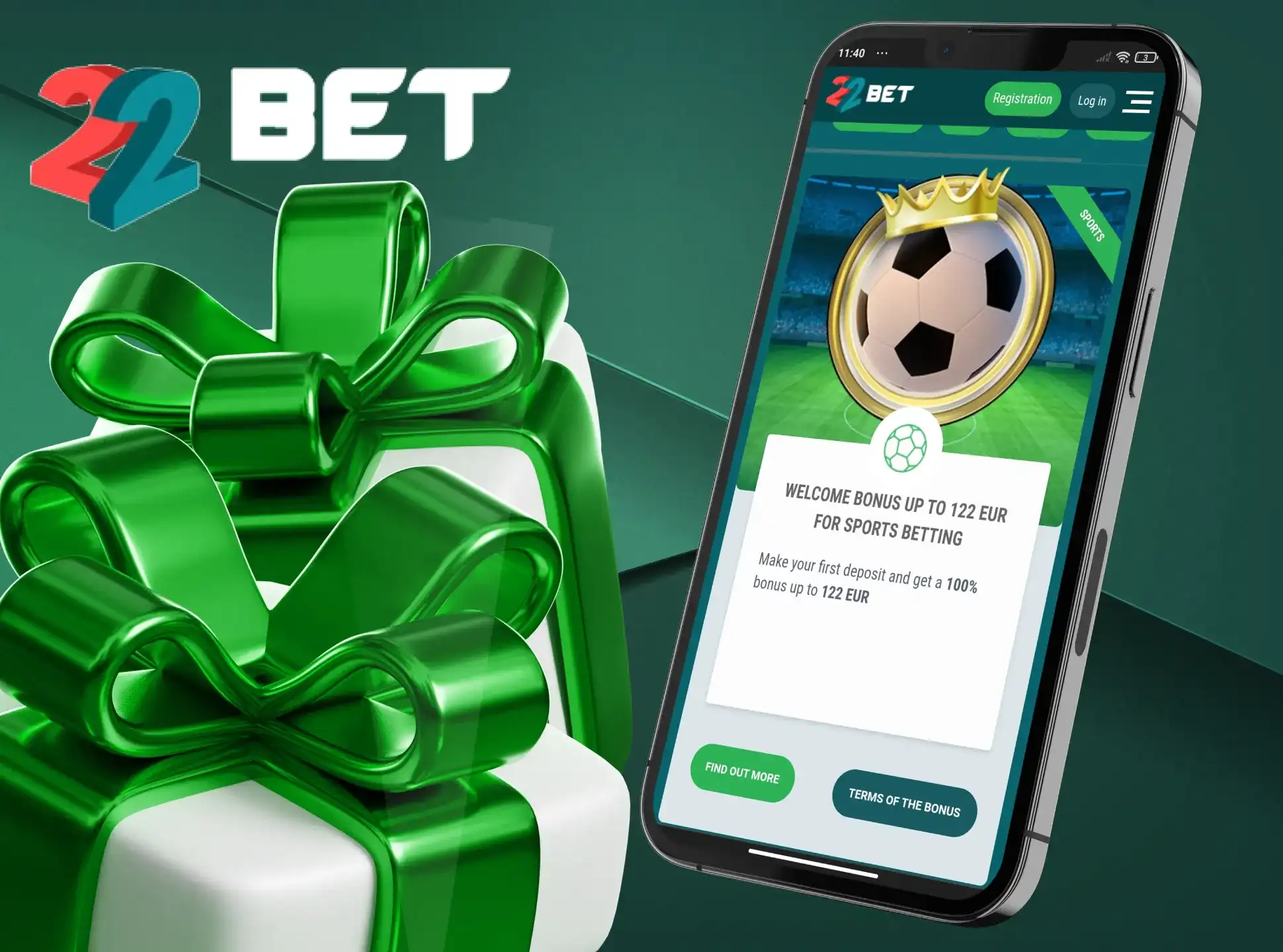 Wager the bonus to successfully withdraw funds from your 22Bet account.