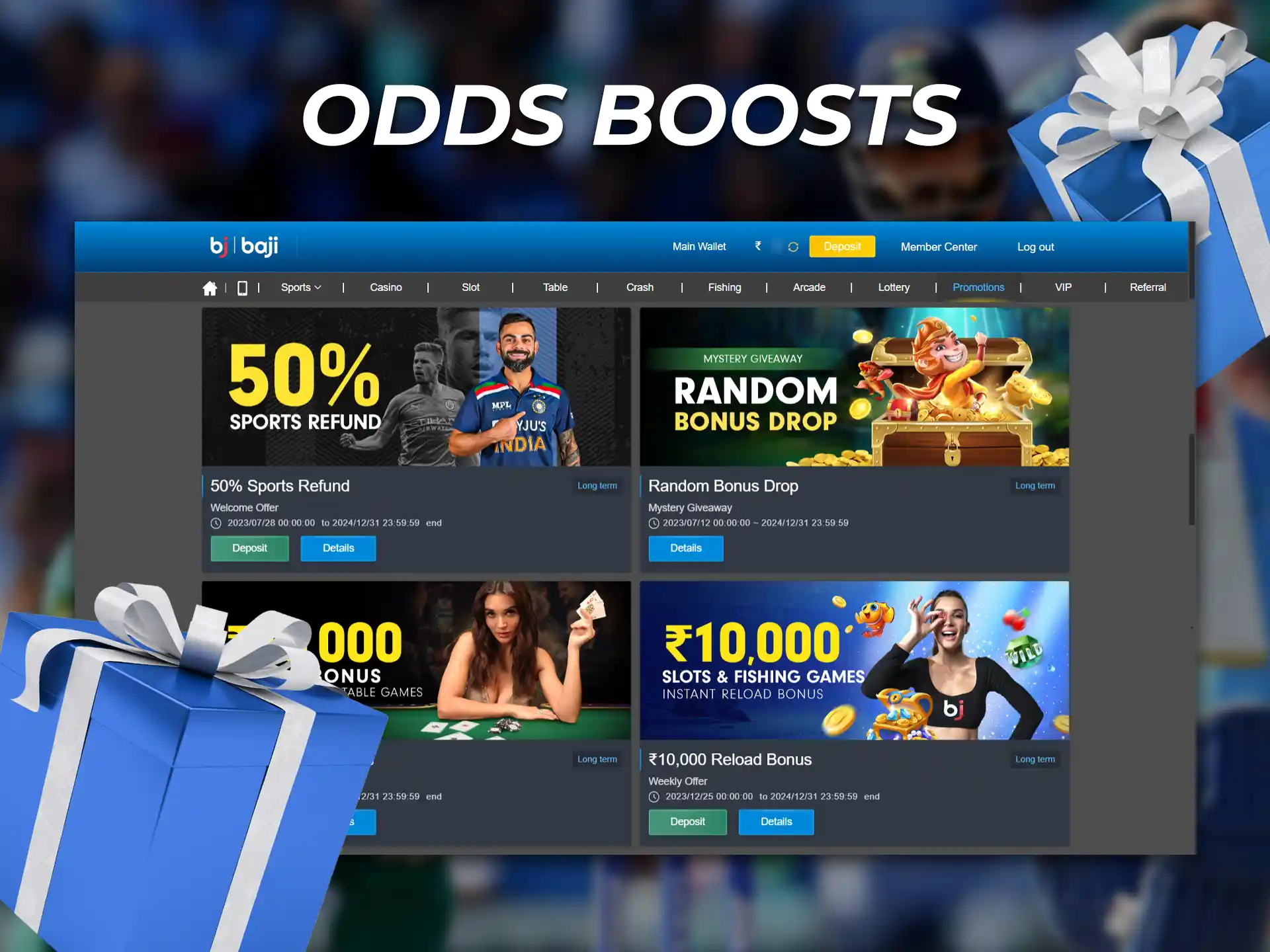 Check out the odds boost on the new betting sites.