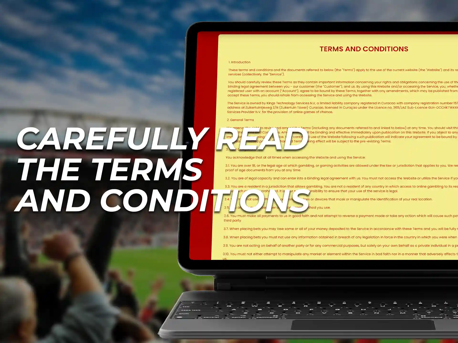 Please read carefully the terms and conditions that the site offers you.