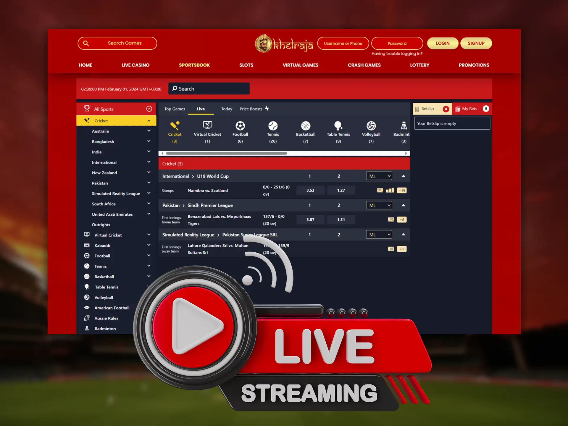 New bookmakers offer live streaming of sporting events.