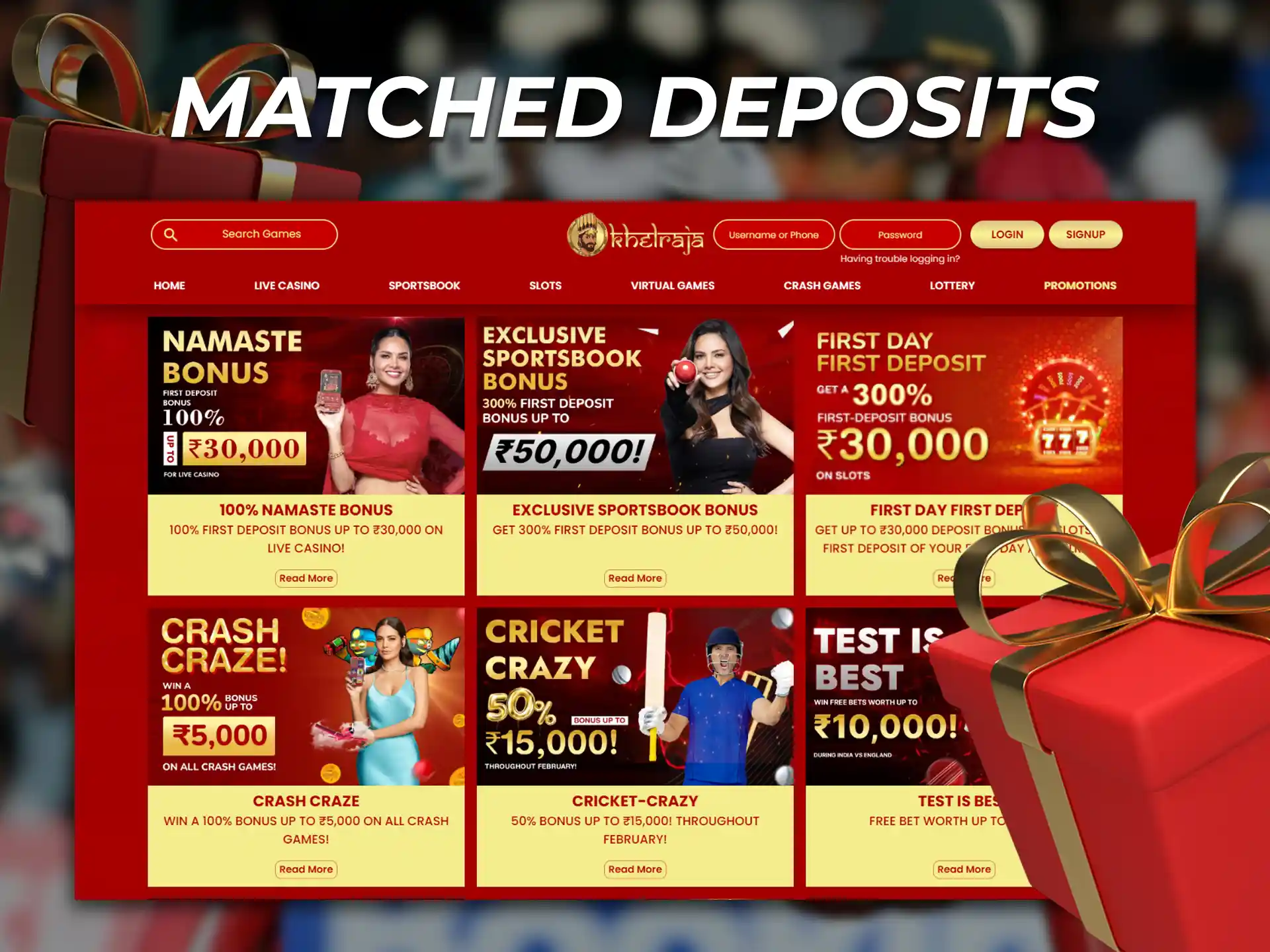 The bookmaker will compensate your deposit with bonus money.