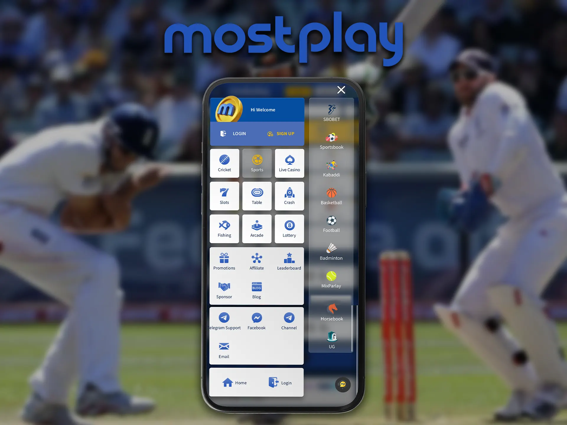 For comfortable sports betting register at the new bookmaker MostPlay.