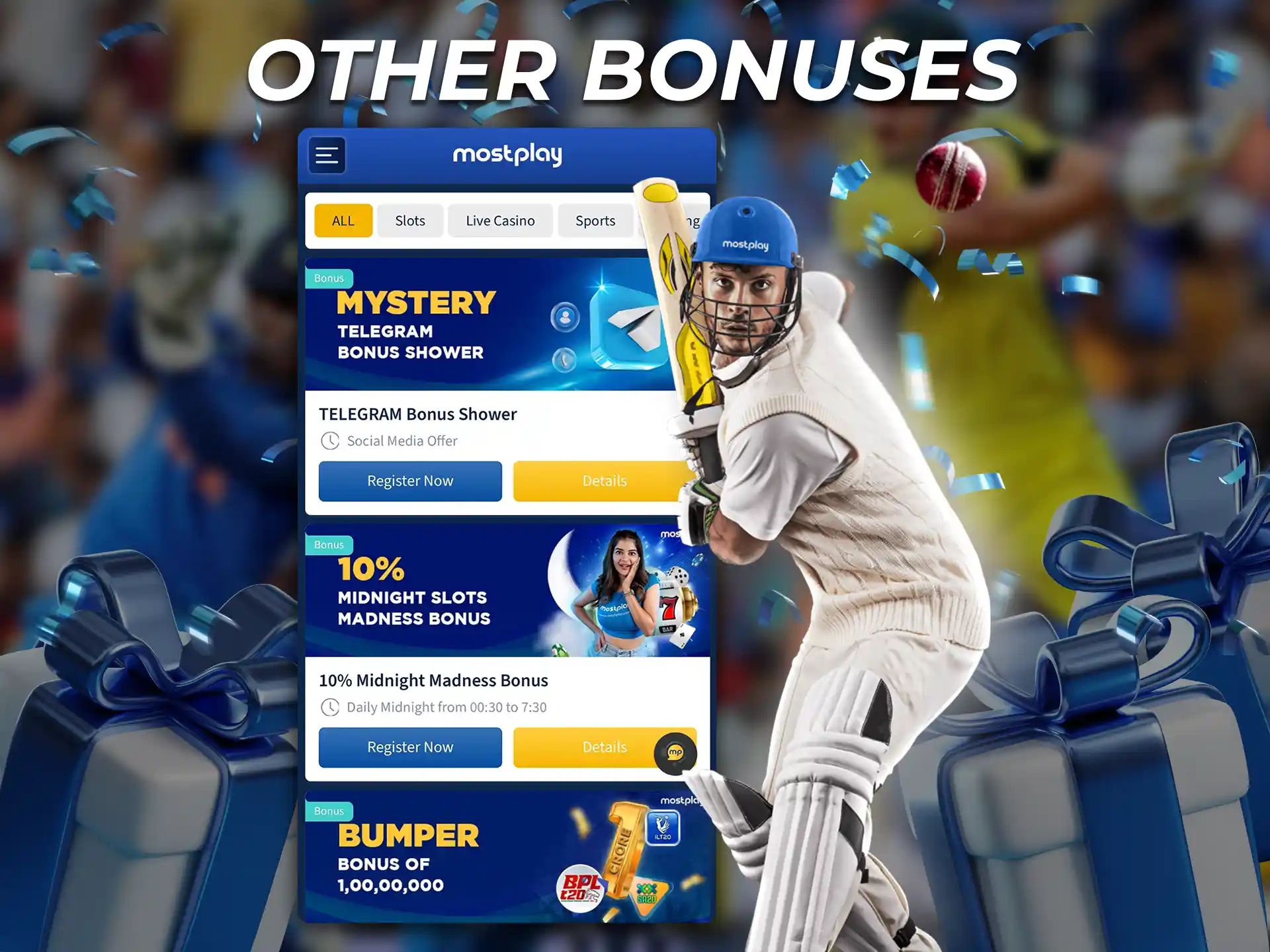 Bookmakers offer a variety of bonuses for beginners and regular players.
