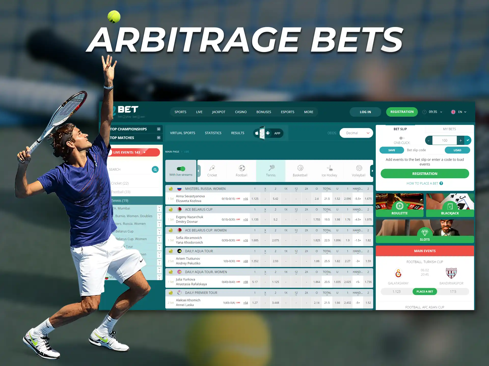 In arbitrage betting, one of the results of the bet will definitely make you a profit.