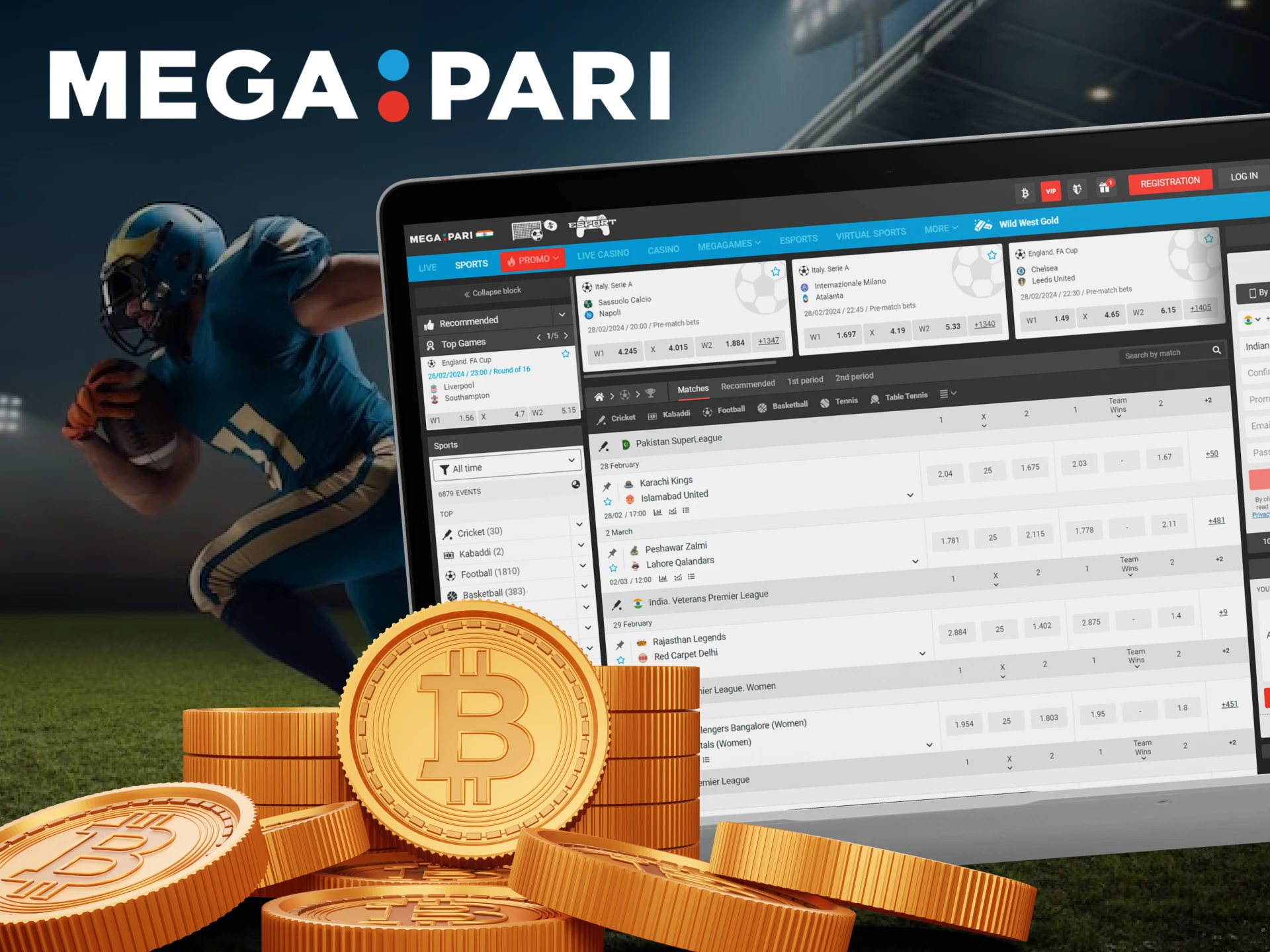 If you enjoy betting on sports, try betting with cryptocurrency at Megapari.
