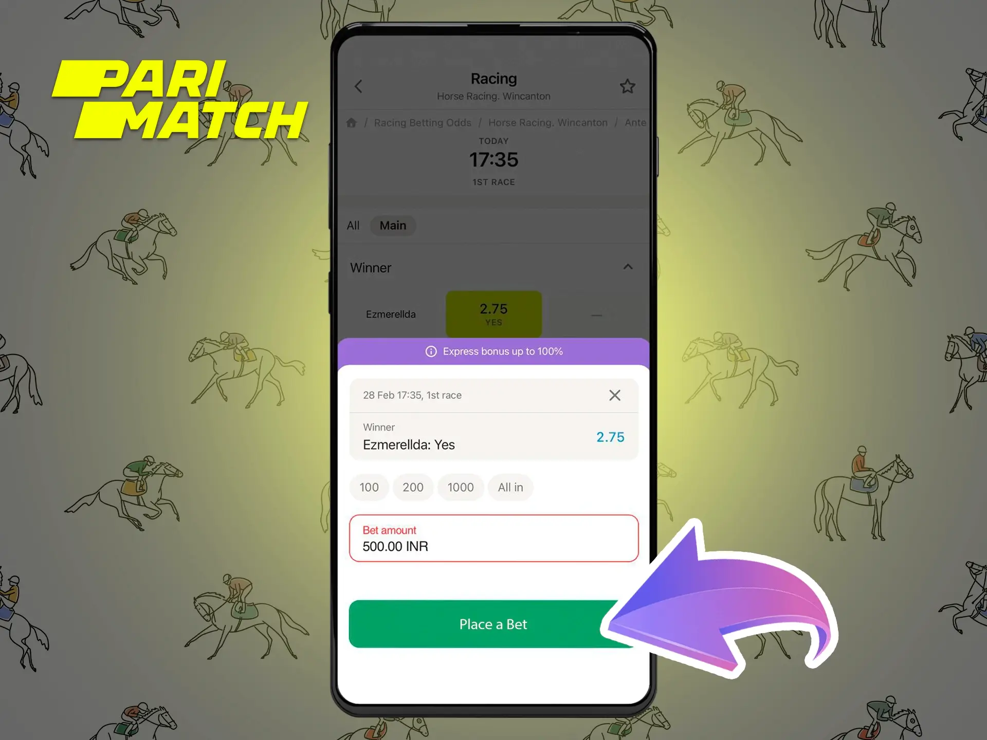 Determine the odds that are favourable for you and place your first bet at Parimatch.