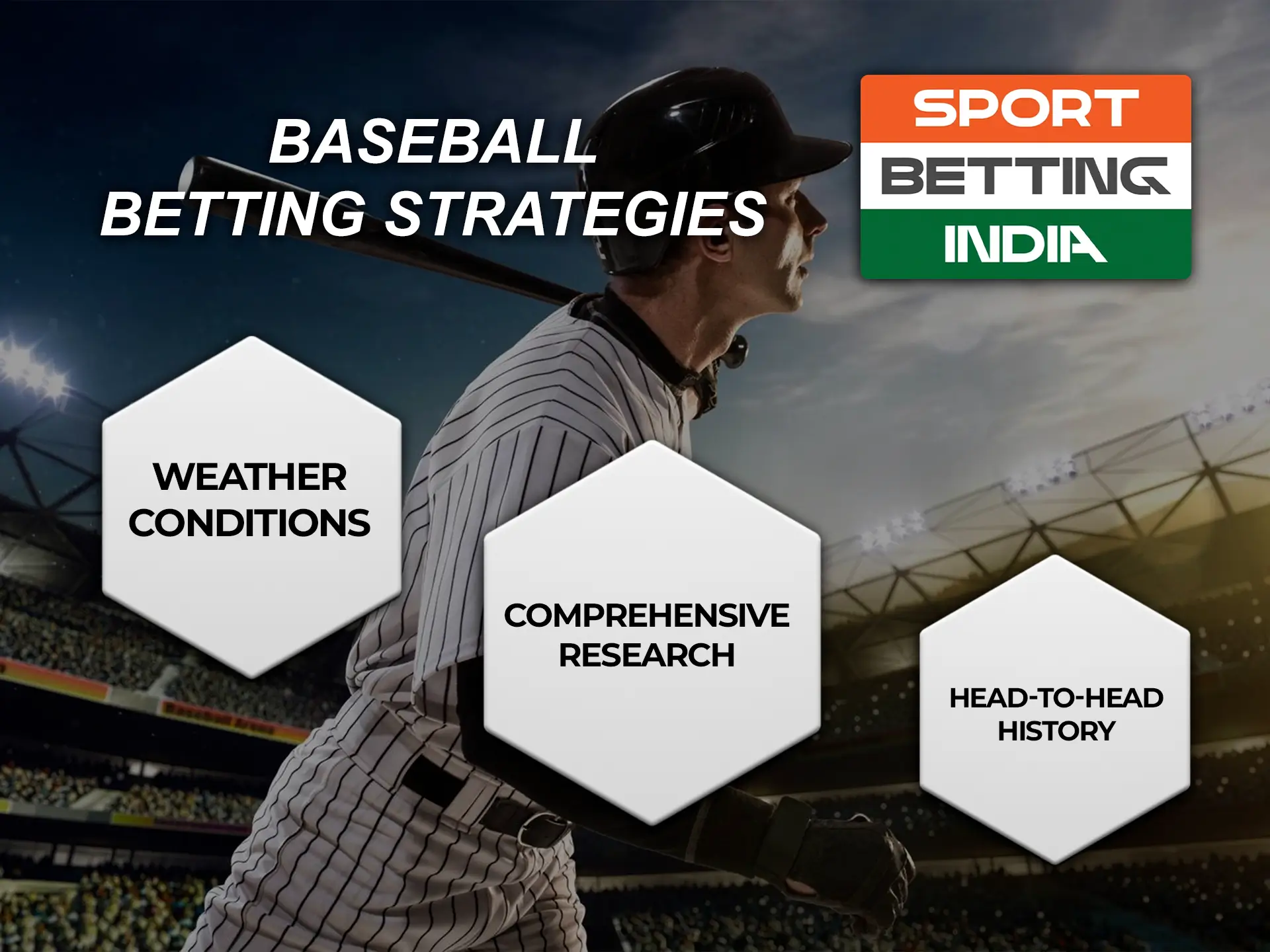 Use the bookmaker's website to see statistics and weather conditions and make a correct prediction on the baseball match.