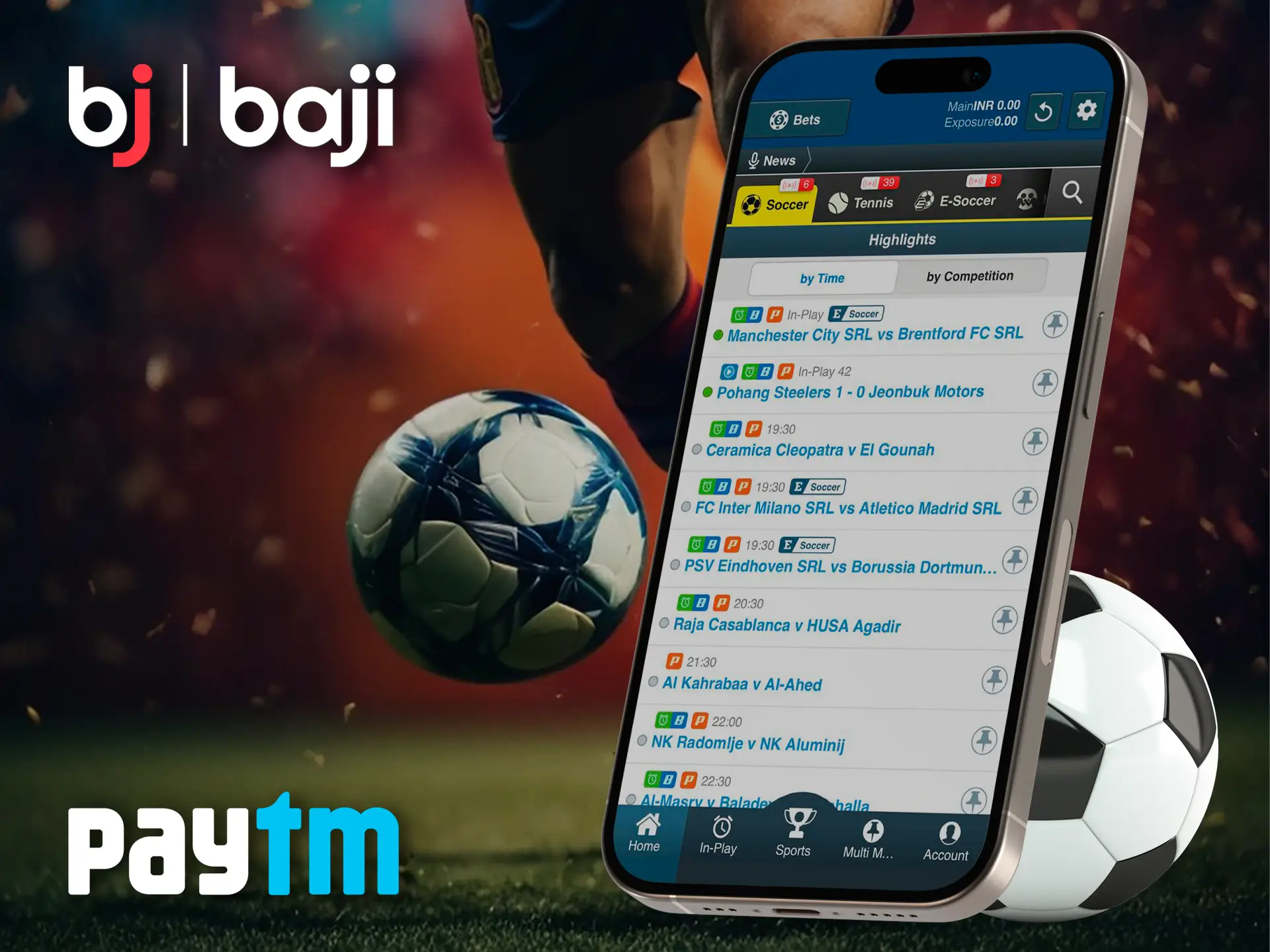 Place your bets on the Baji app and withdraw via PayTm.